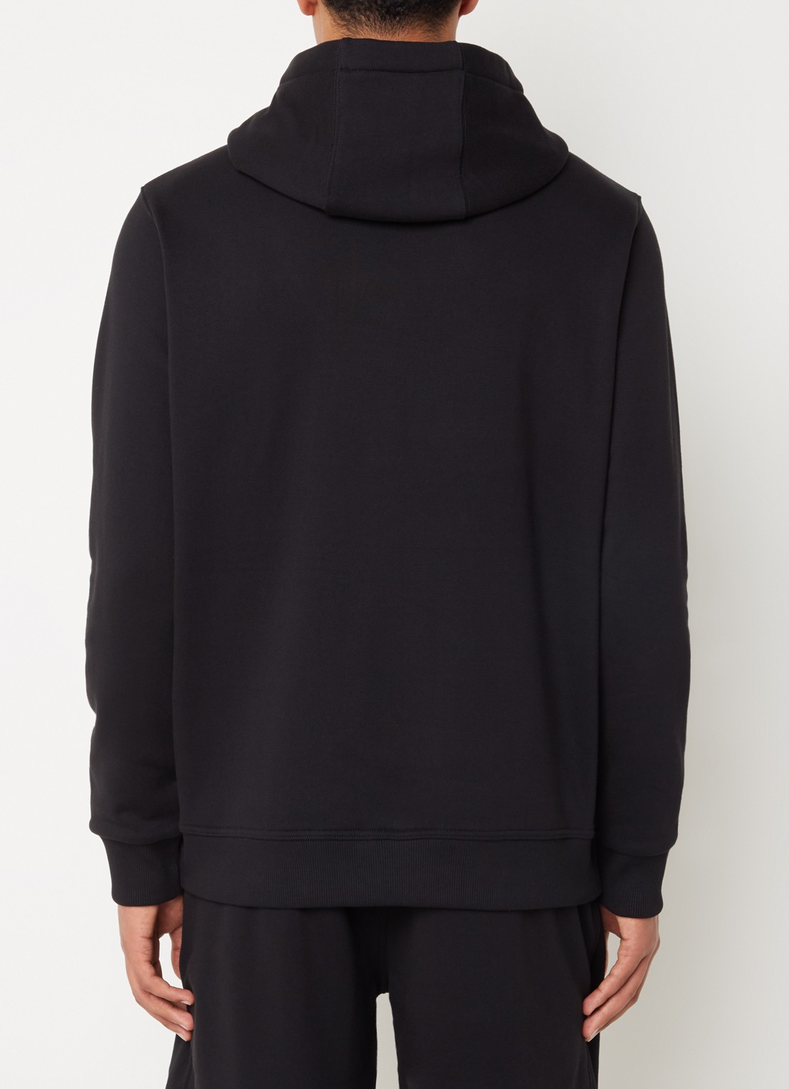 Burberry Hoodie met logoborduring - achterkant zwart