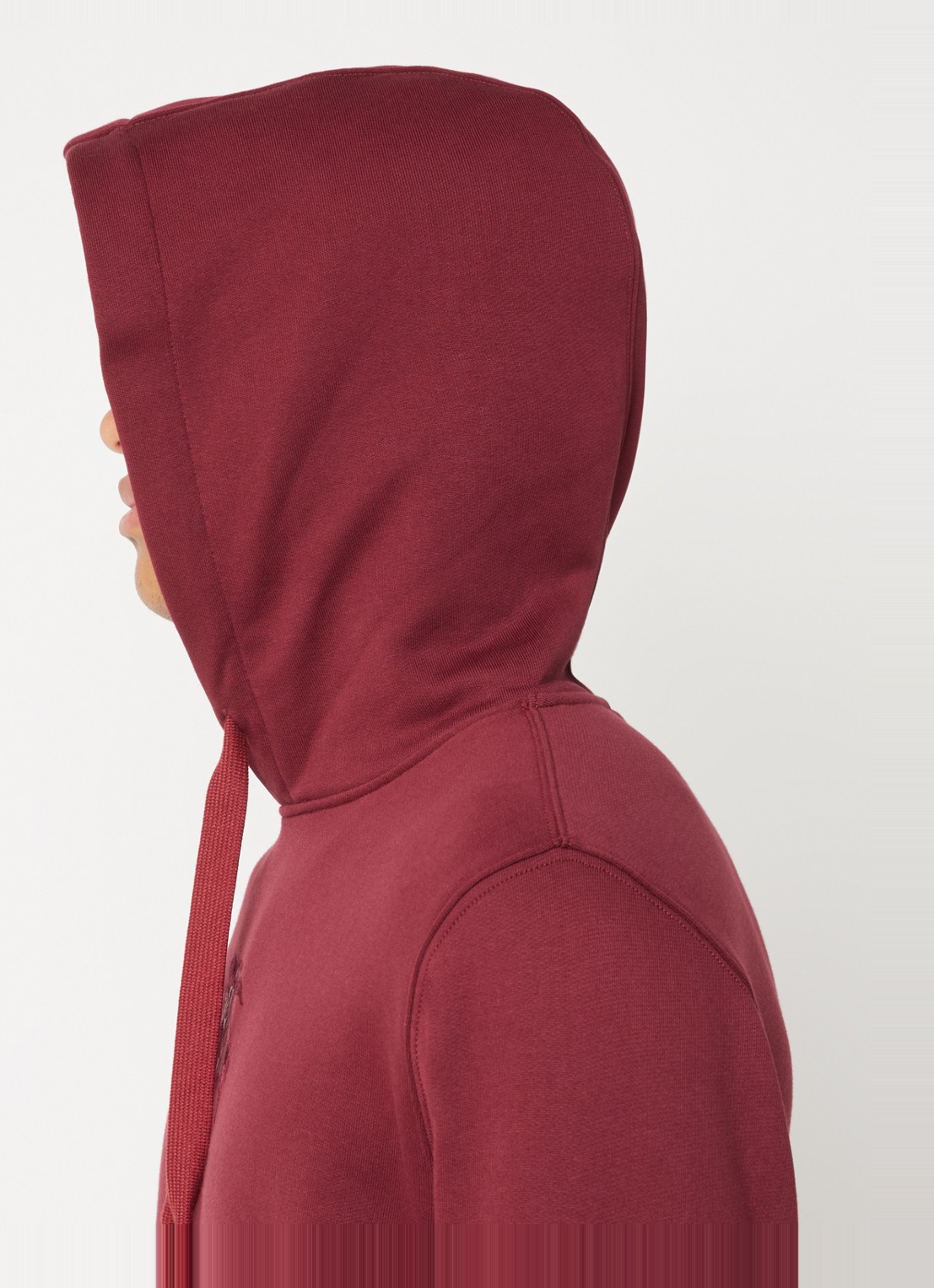 Burberry Hoodie met logoborduring - detail 5 bordeauxrood