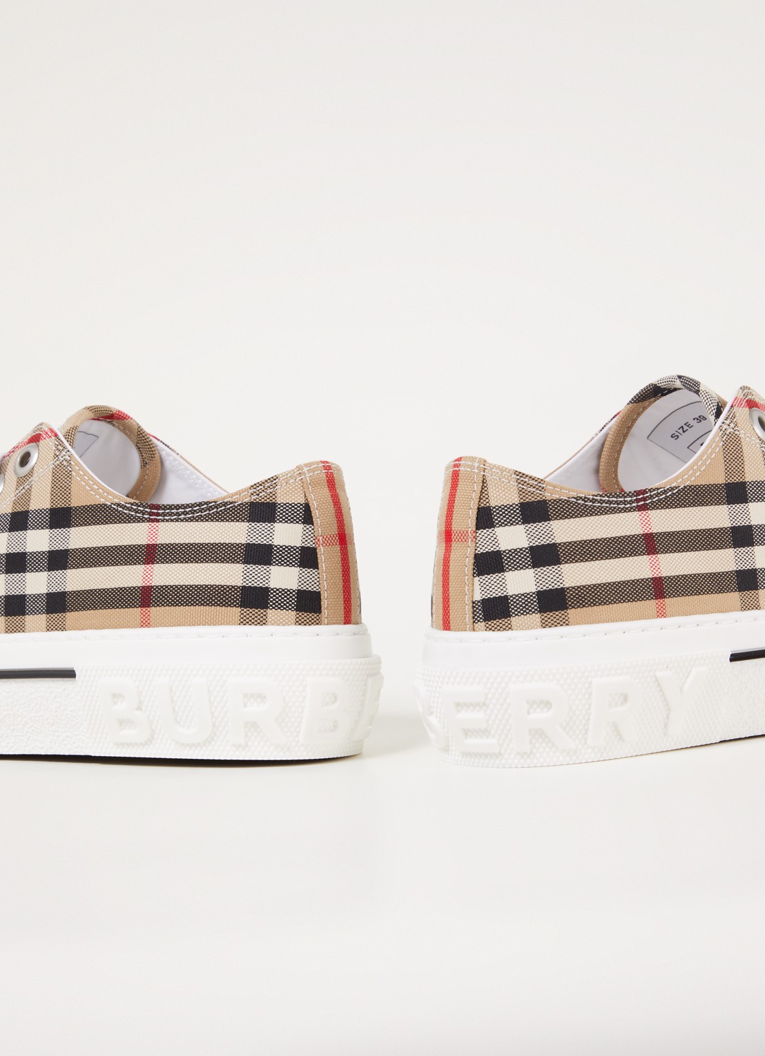 Burberry Jack Low sneaker van canvas - detail 6 beige