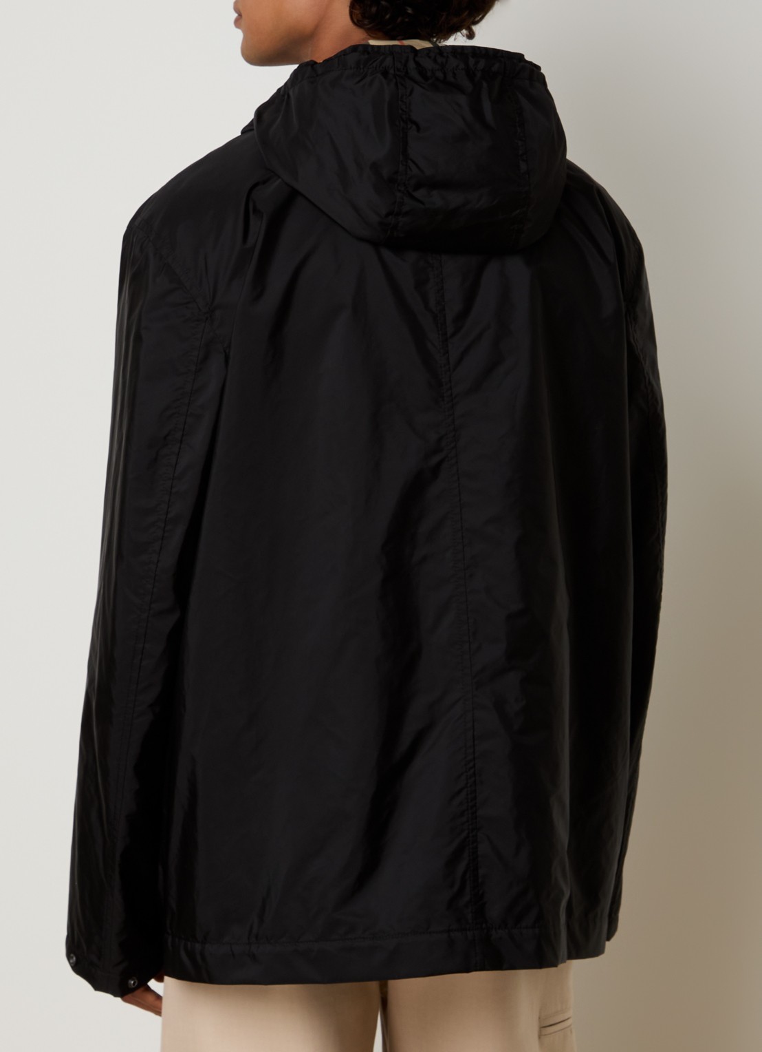 Burberry Jack met klepzakken - achterkant 6 zwart