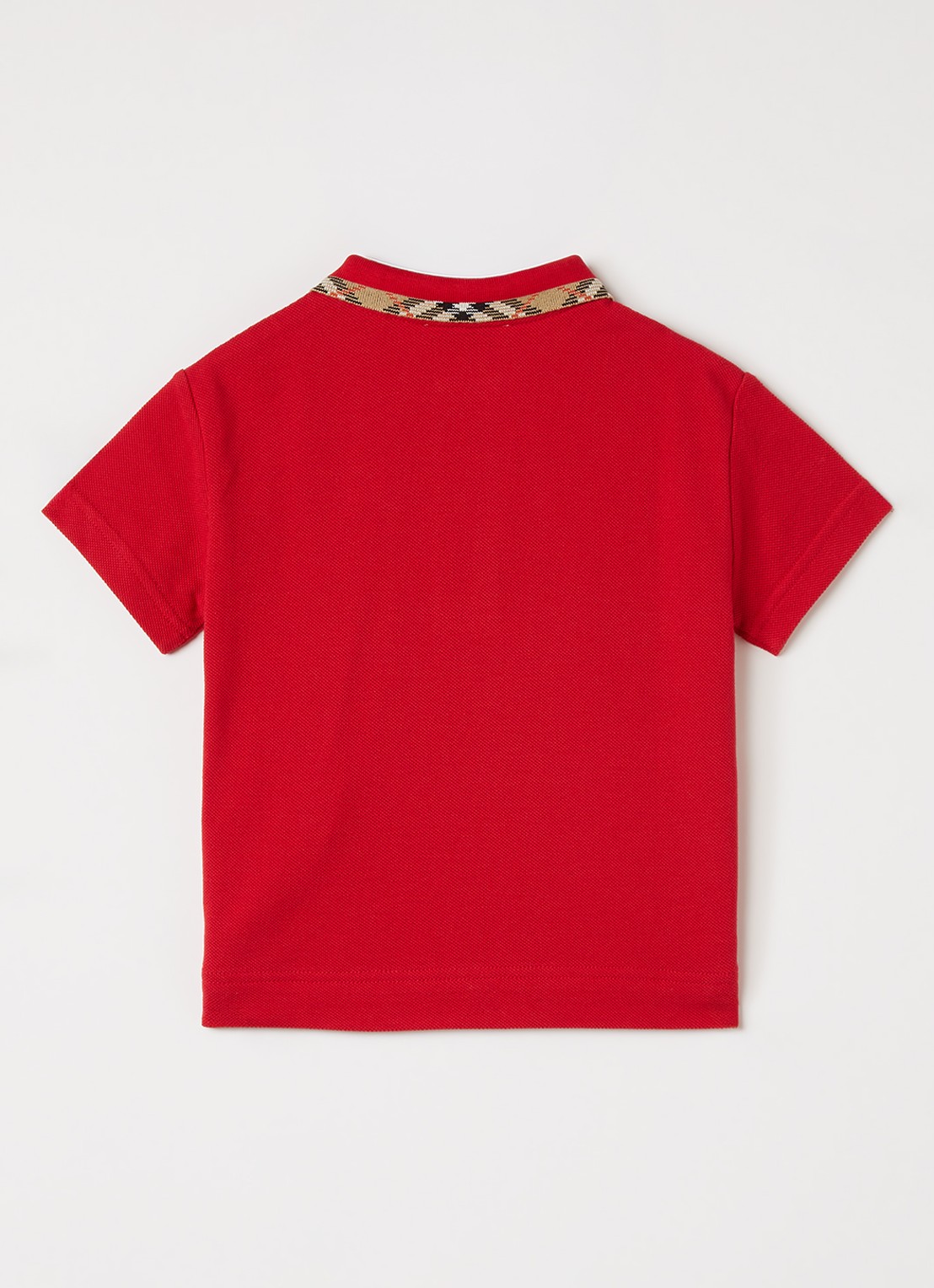 Burberry Johane polo met logo - voorkant 2 rood