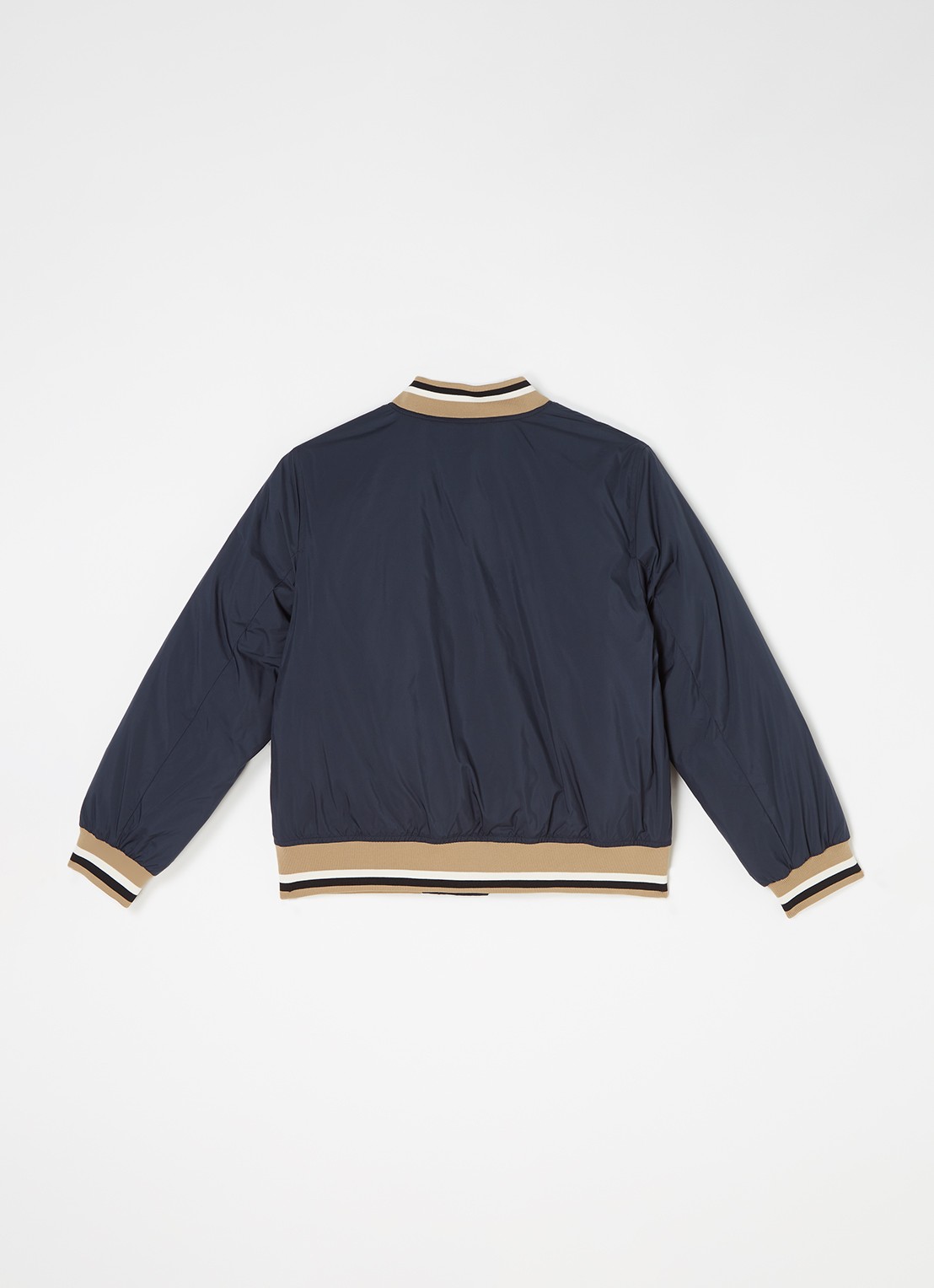Burberry Kaziah bomberjack met donsvulling en logoprint - achterkant 3 donkerblauw