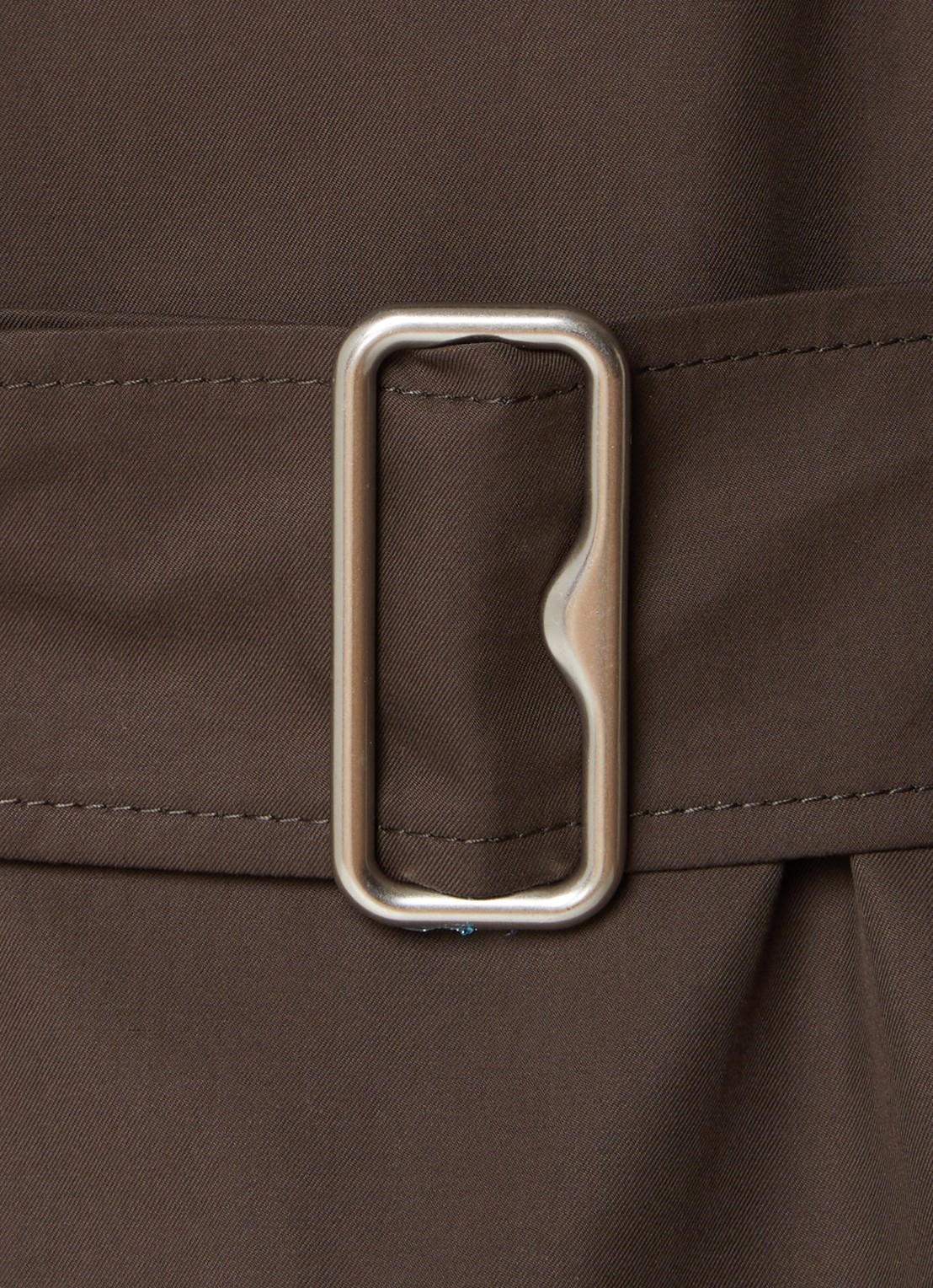 Burberry Kennington oversized double-breasted trenchcoat met kraag van imitatiebont - detail 3 bronsgroen