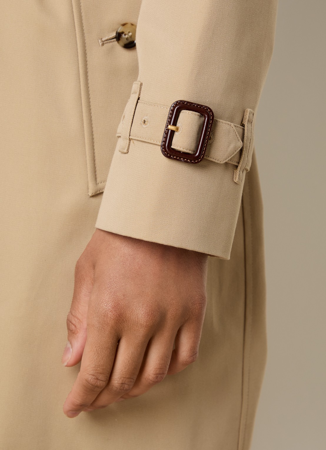Burberry Kensington trenchcoat met steekzakken - detail 4 beige