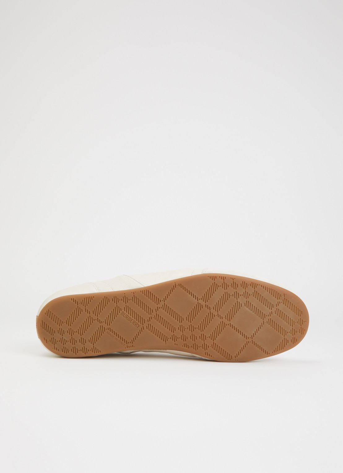 Burberry Knight sneaker van leer met details van suède - detail 3 creme