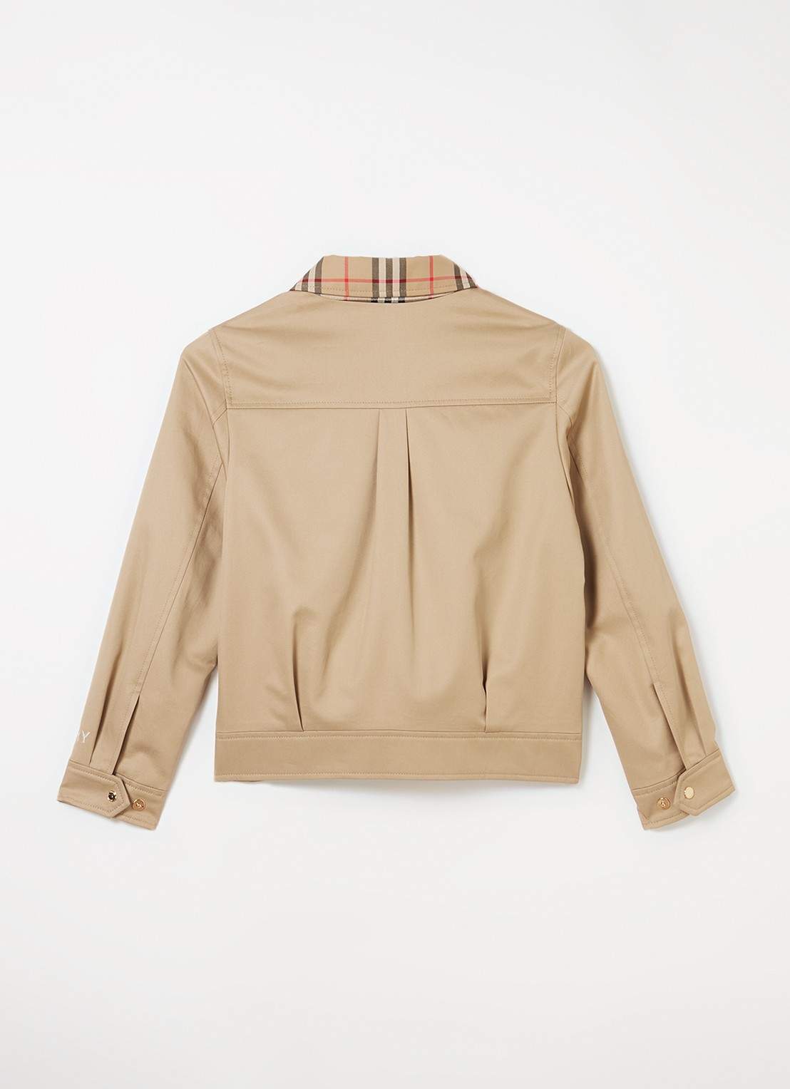 Burberry Lily jack met logoprint - achterkant 3 beige