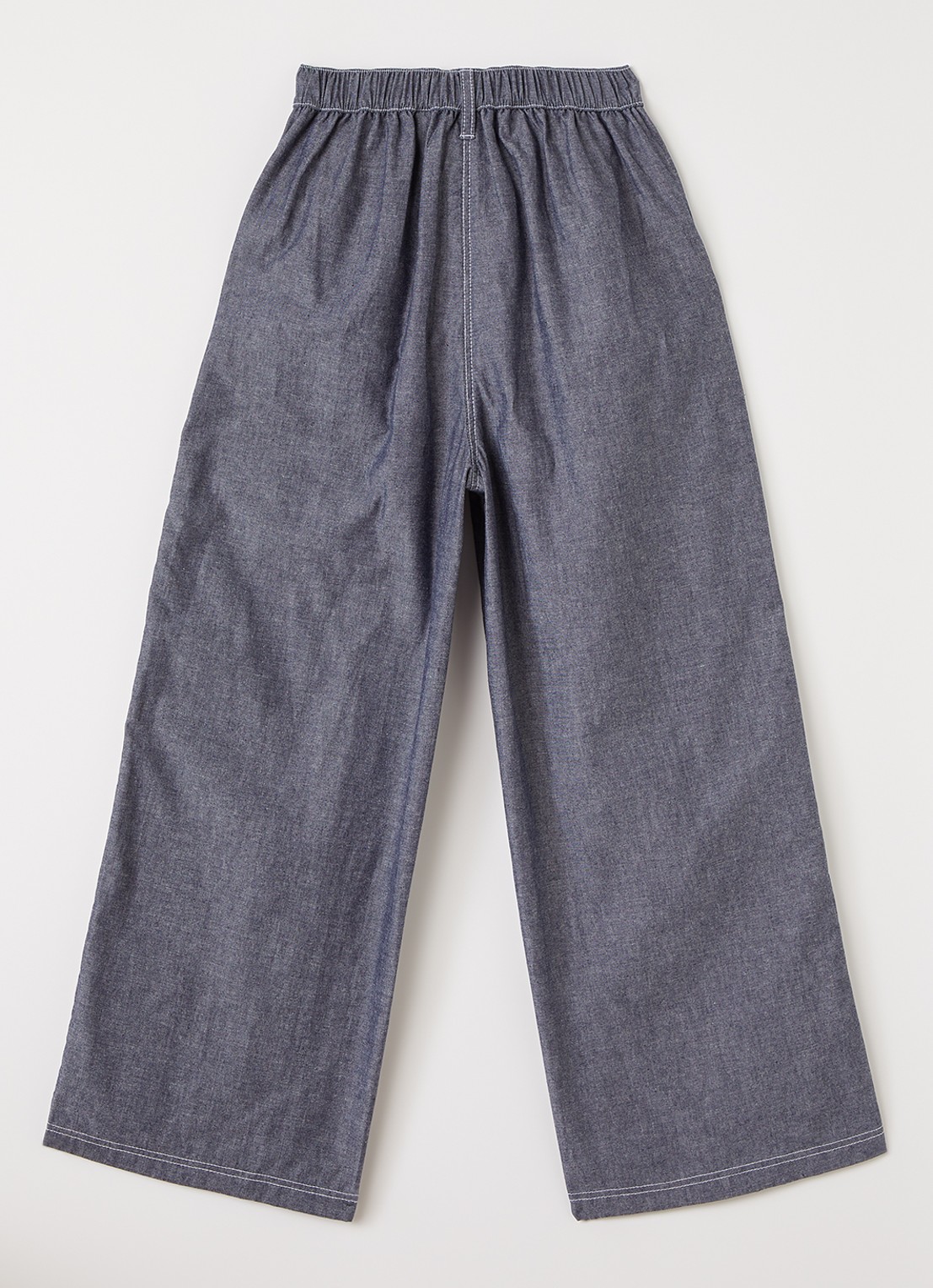 Burberry Loose fit broek van chambray - voorkant 2 blauw