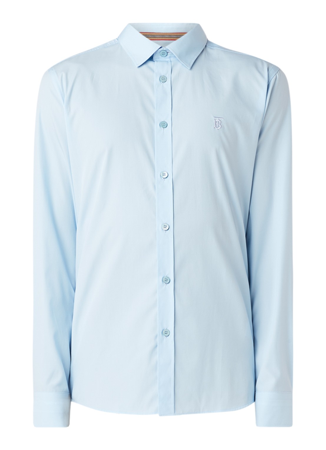 BURBERRY Louis regular fit overhemd met kentkraag - voorkant 2 lichtblauw