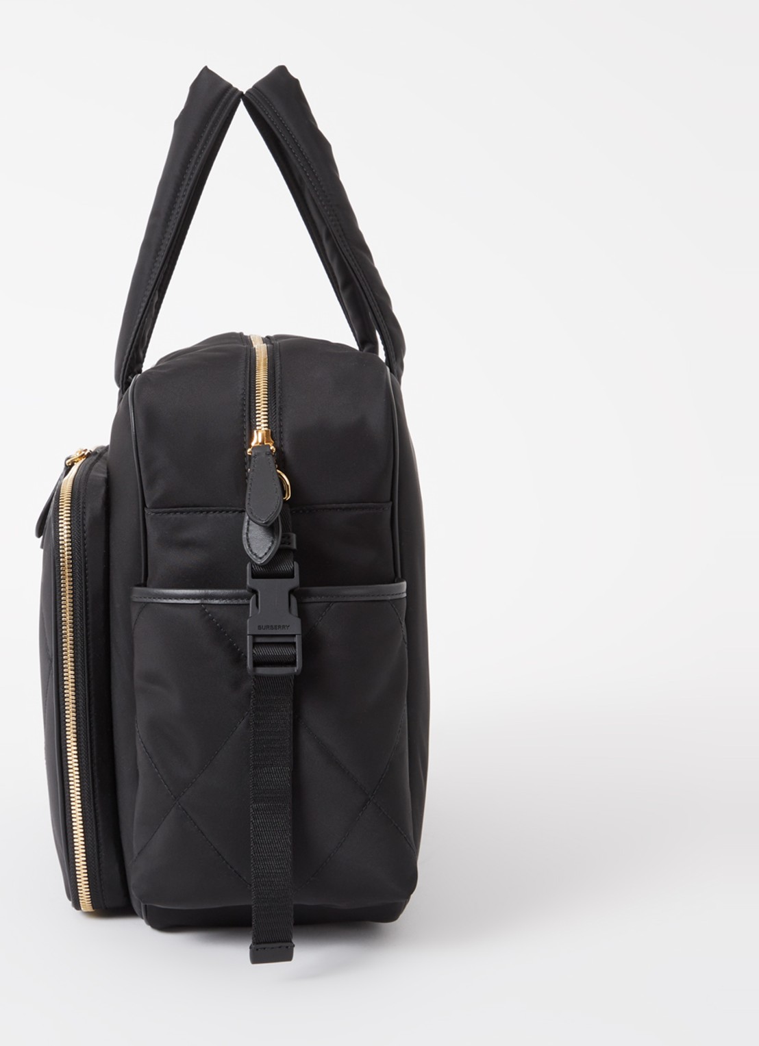 Burberry Luiertas met quilt patroon en verschoningsmat - detail 4 zwart