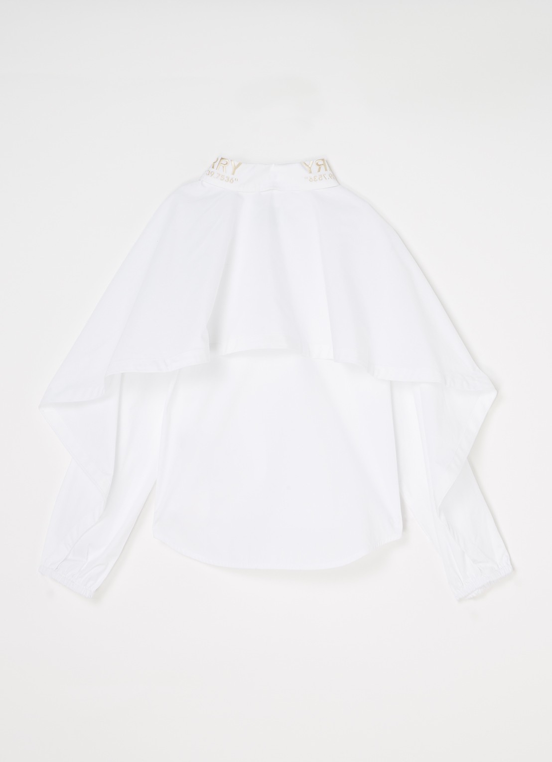 Burberry Lynette blouse met logoborduring - achterkant wit