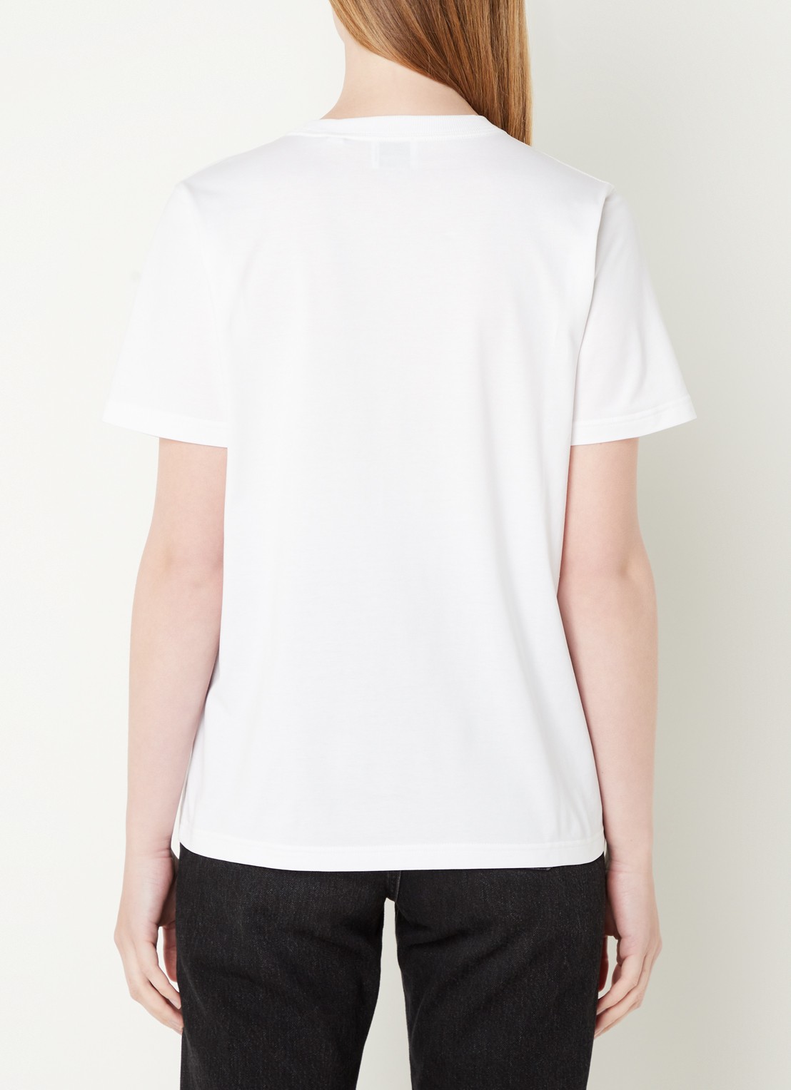 Burberry Margot T-shirt met logoborduring  - achterkant wit