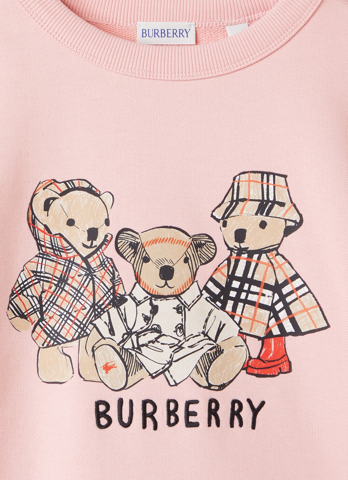 Burberry Mathew sweater met logoprint - detail 3 roze
