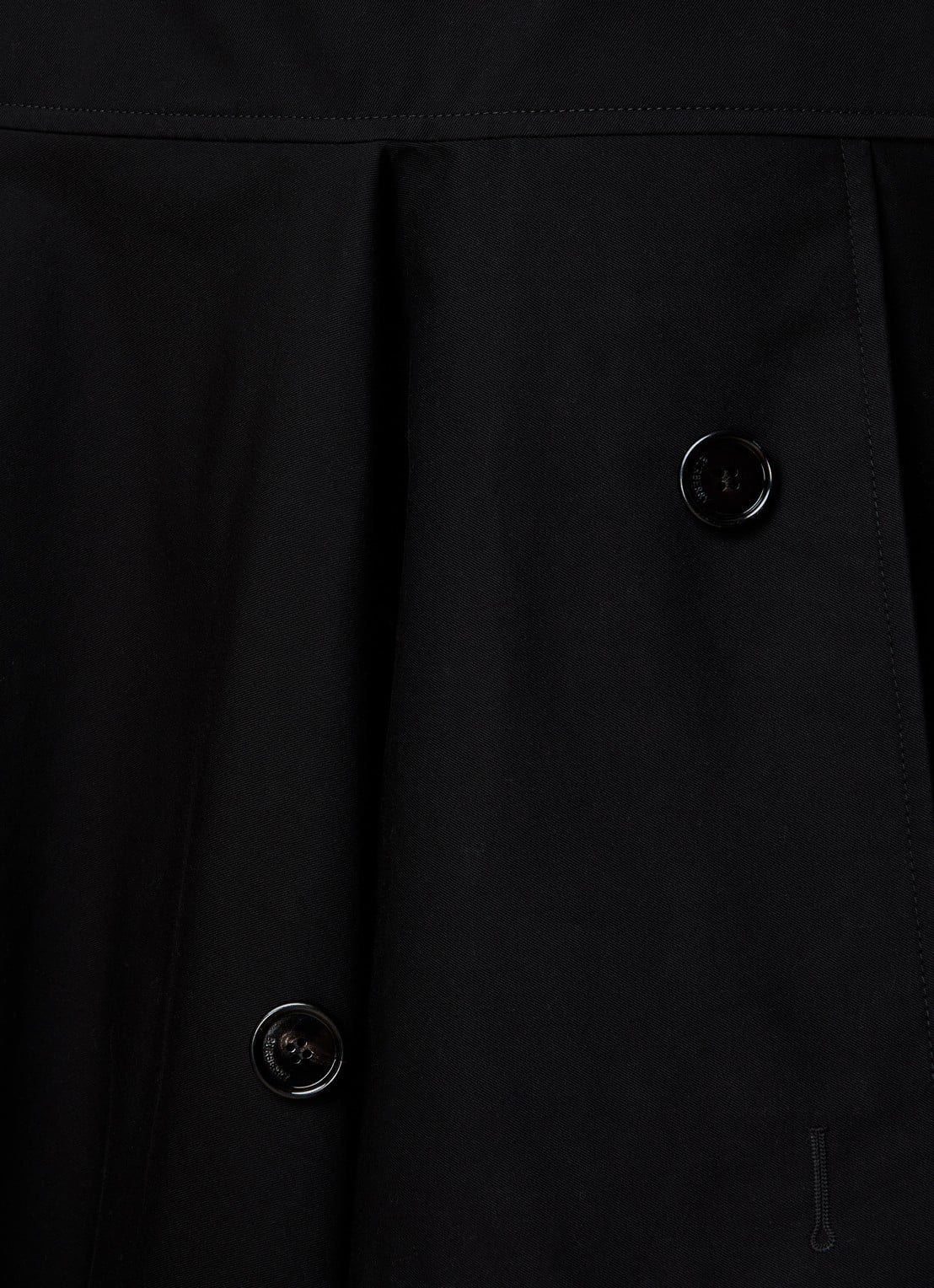Burberry Maxi A-lijn rok met asymmetrische zoom - detail 5 zwart