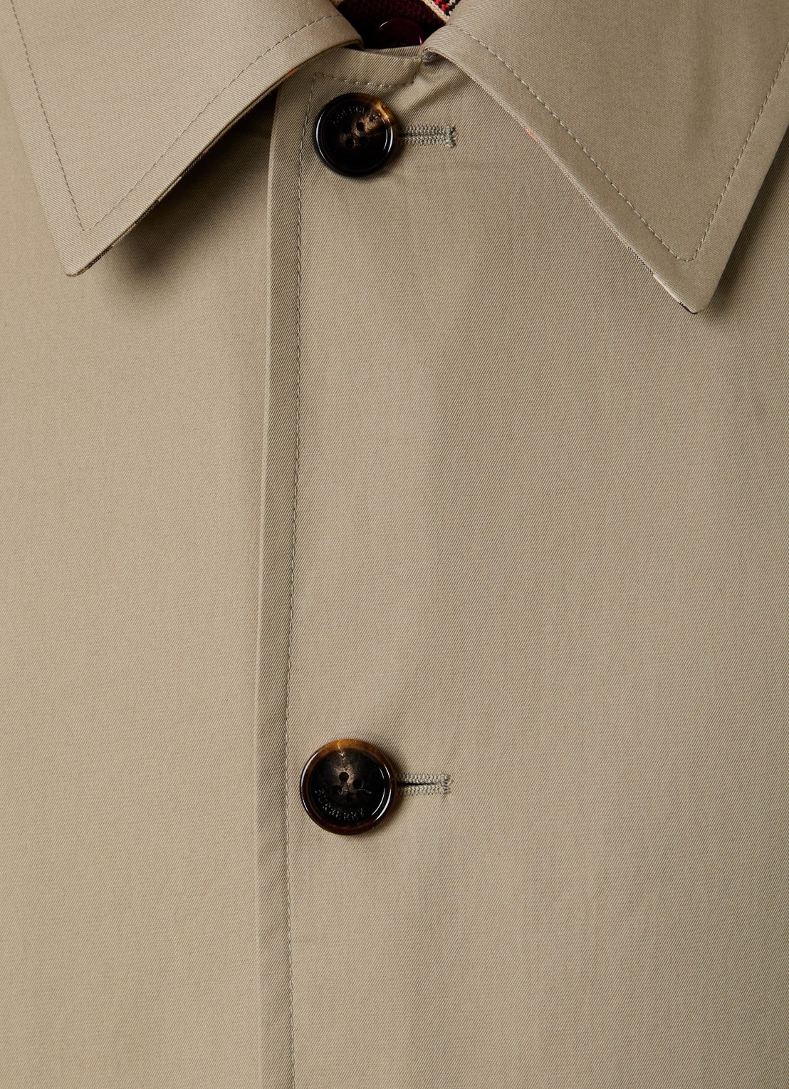 Burberry Meadowbank mantel met klepzakken - detail 6 beige