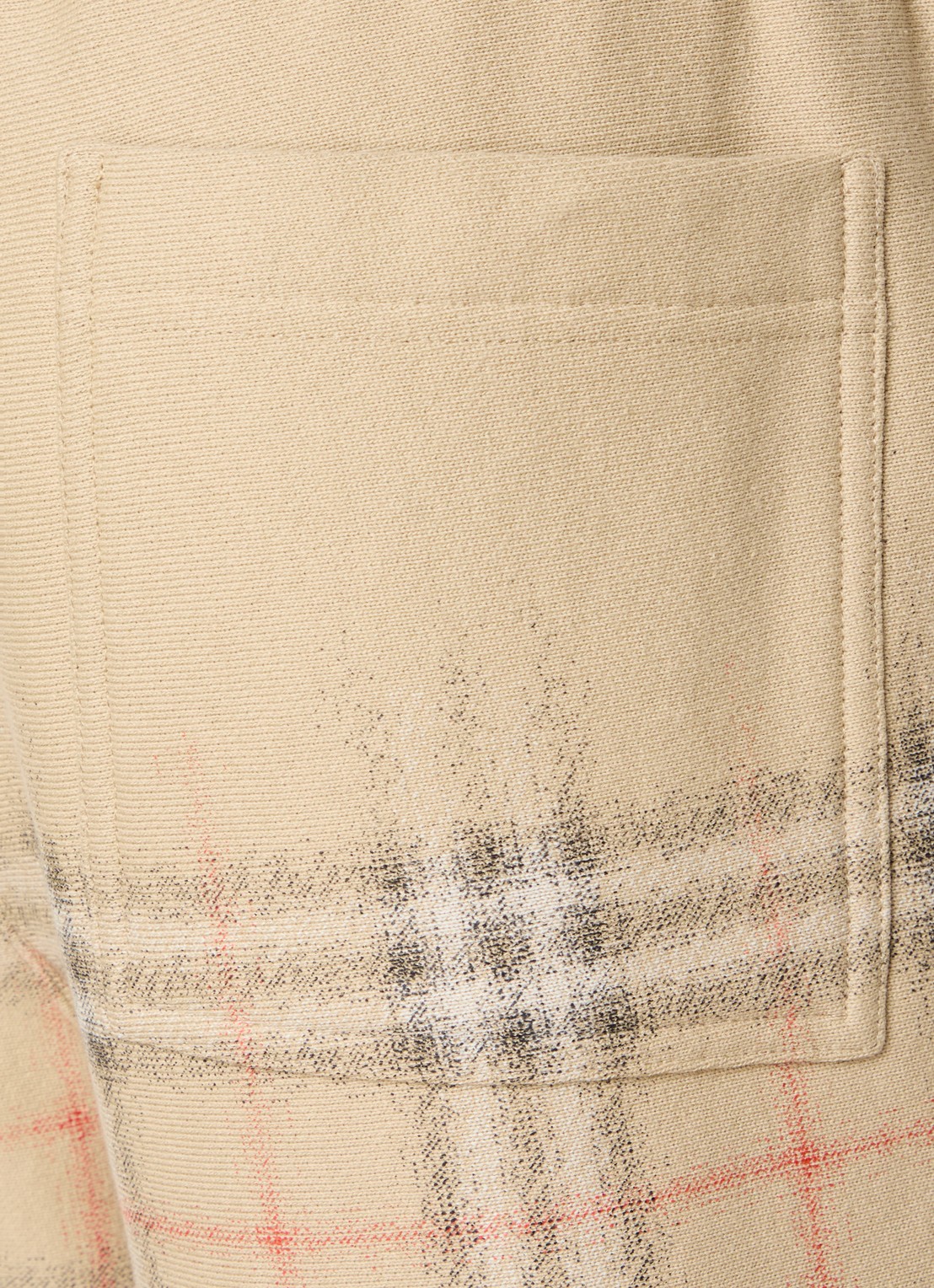 Burberry Mid waist tapered fit joggingbroek met logo - detail 6 beige