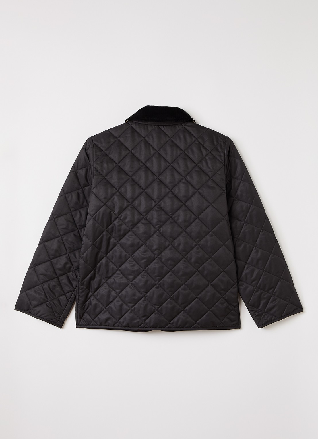 Burberry Milo jack met quiltpatroon - achterkant 3 zwart