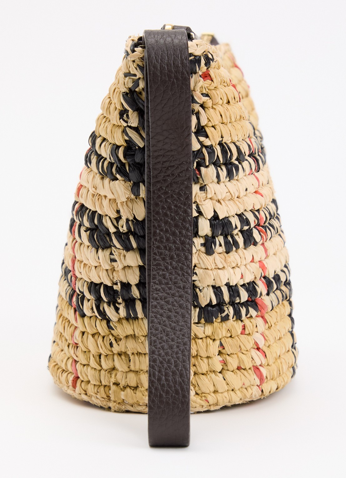 Burberry Mini handtas van raffia - detail 2 zand