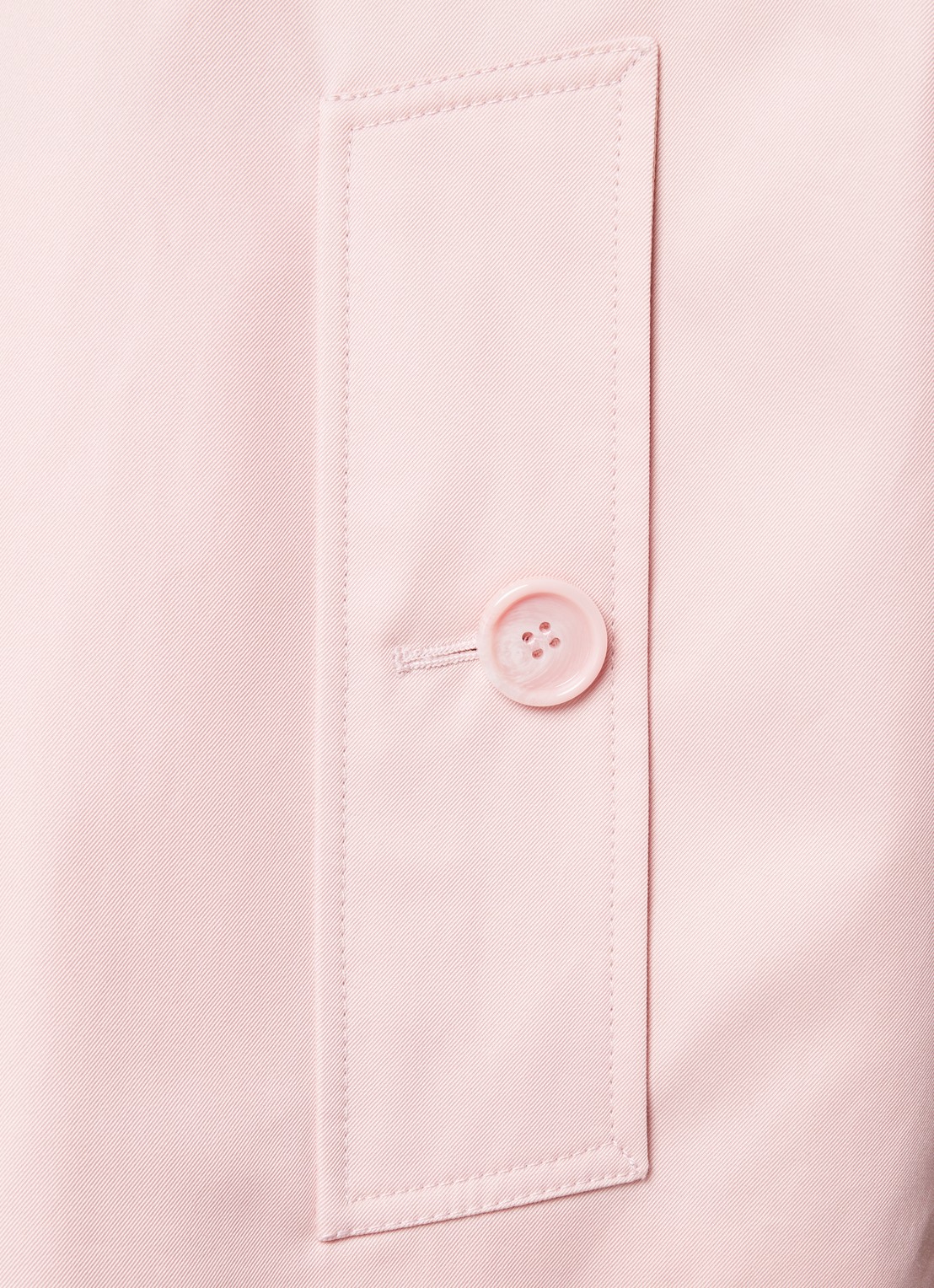Burberry Oversized cropped trenchcoat met klepzakken - detail 3 lichtroze