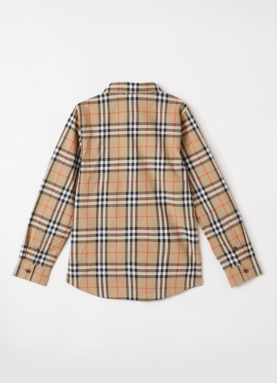 Burberry Owen blouse met ruitdessin - voorkant 2 beige