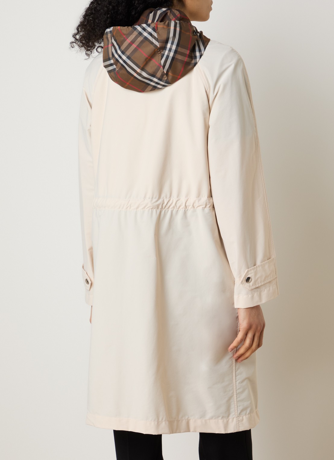 Burberry Parka met klepzakken - achterkant 6 gebroken wit