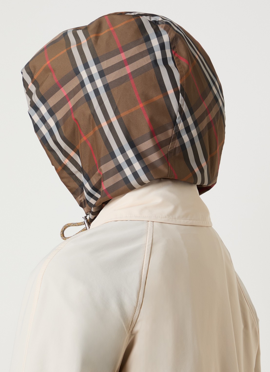 Burberry Parka met klepzakken - detail 3 gebroken wit