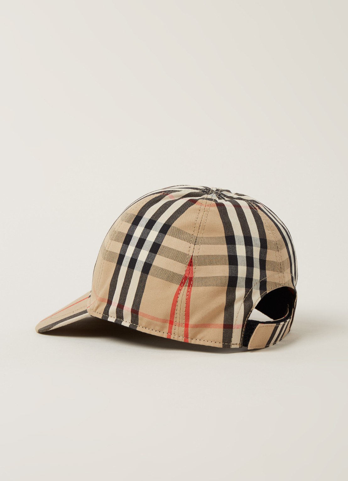 Burberry Pet met ruitdessin - detail 3 donkerbeige