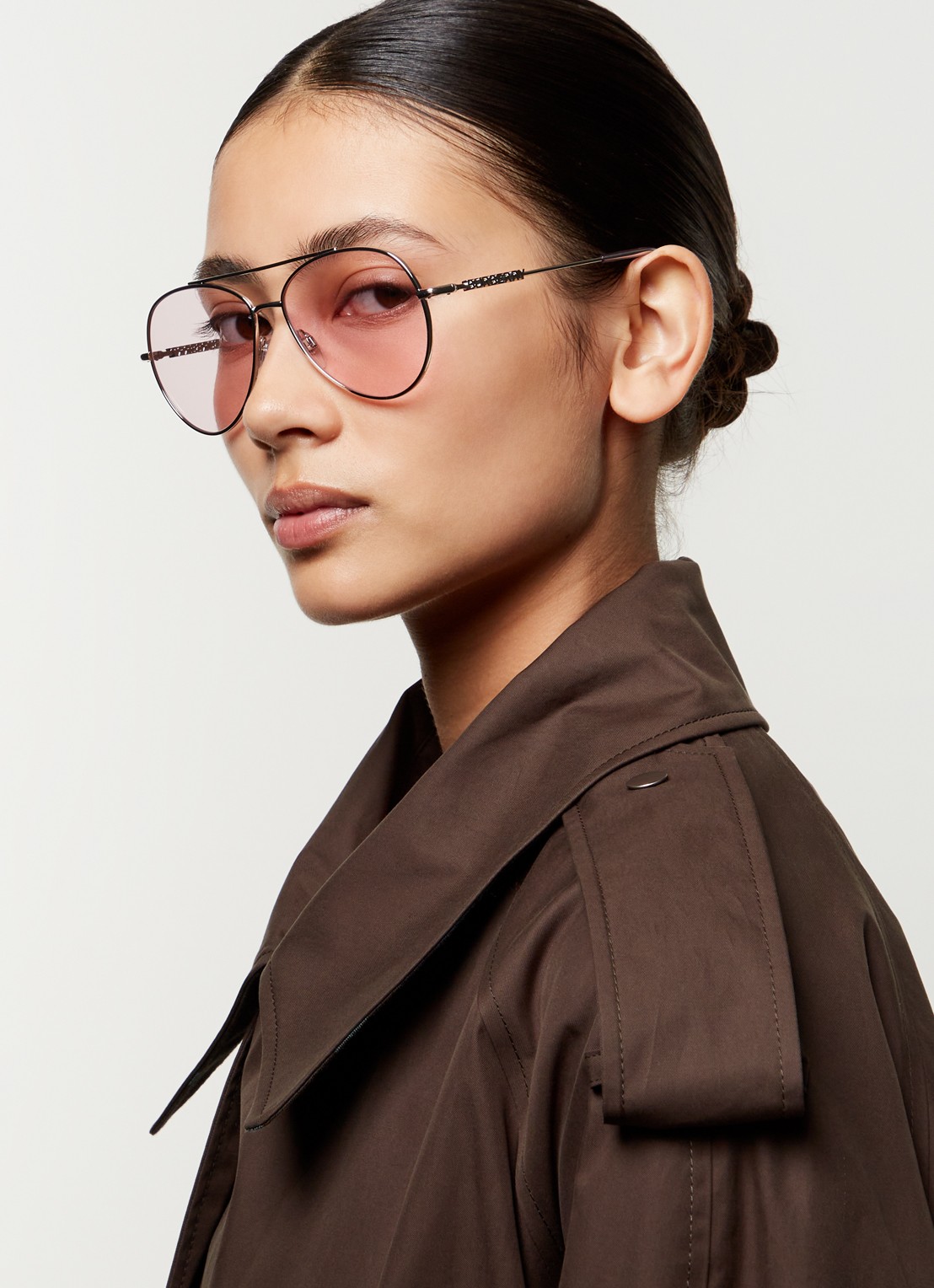 Burberry Piloten zonnebril BE3147 - voorkant 2 zilver