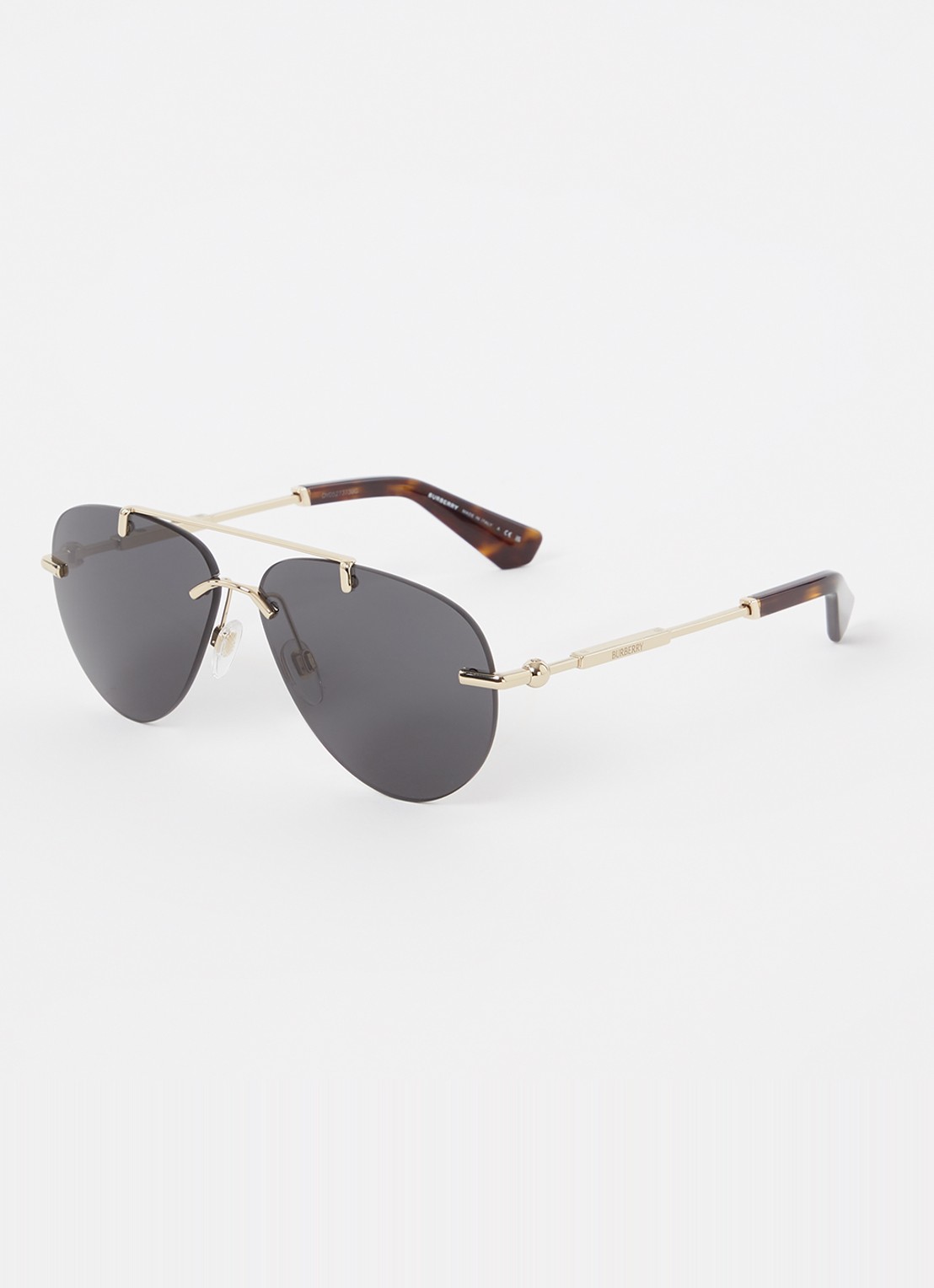 Burberry Piloten zonnebril BE3151 - voorkant 4 goud