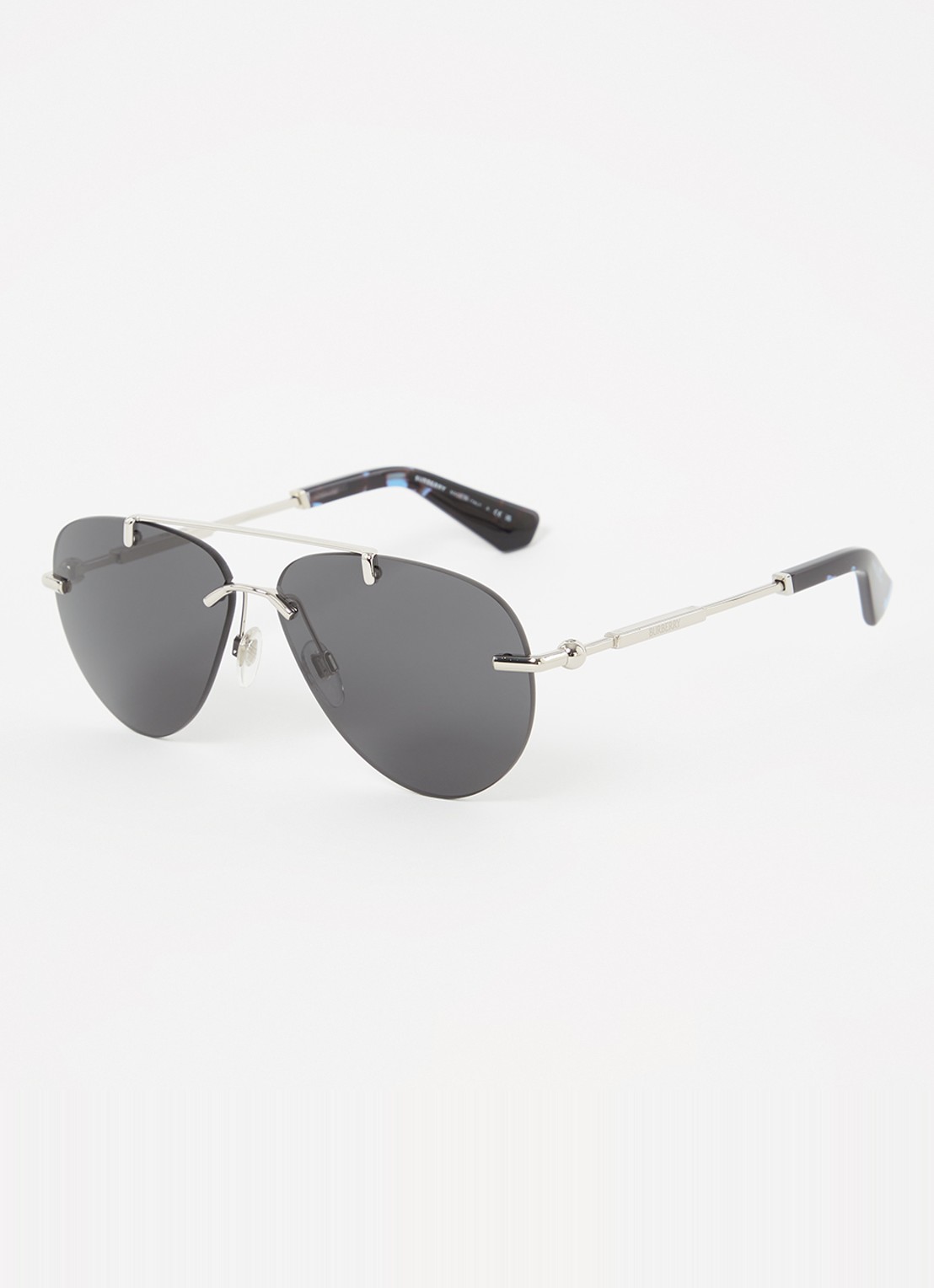 Burberry Piloten zonnebril BE3151 - voorkant zilver
