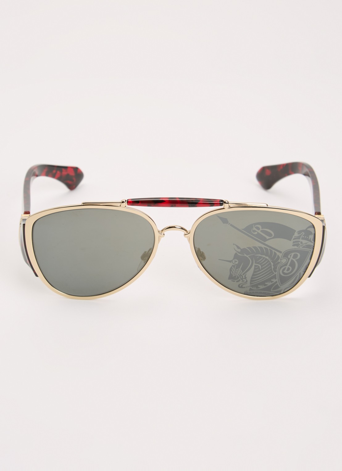 Burberry Piloten zonnebril BE3161 - detail goud