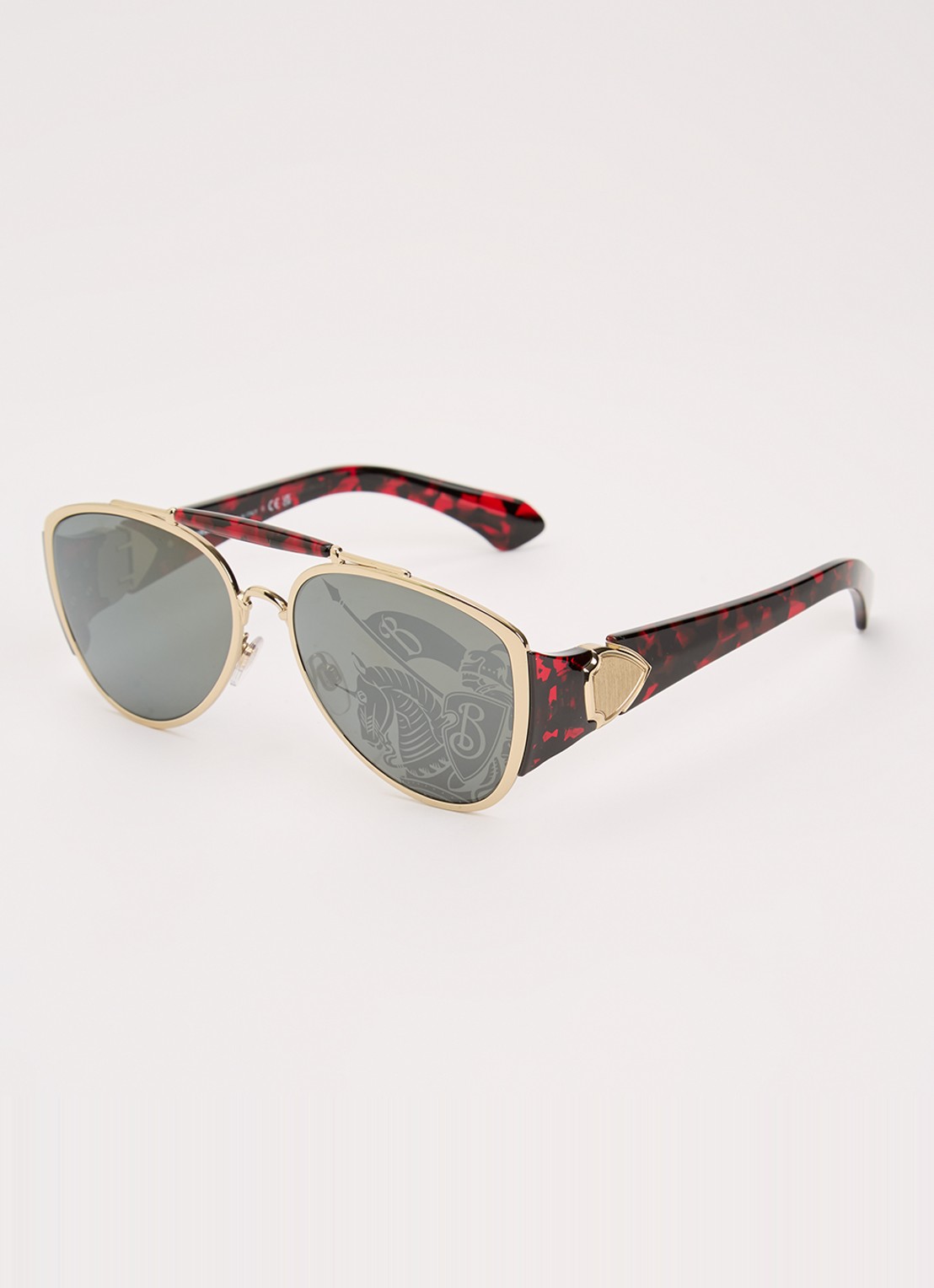 Burberry Piloten zonnebril BE3161 - voorkant 4 goud