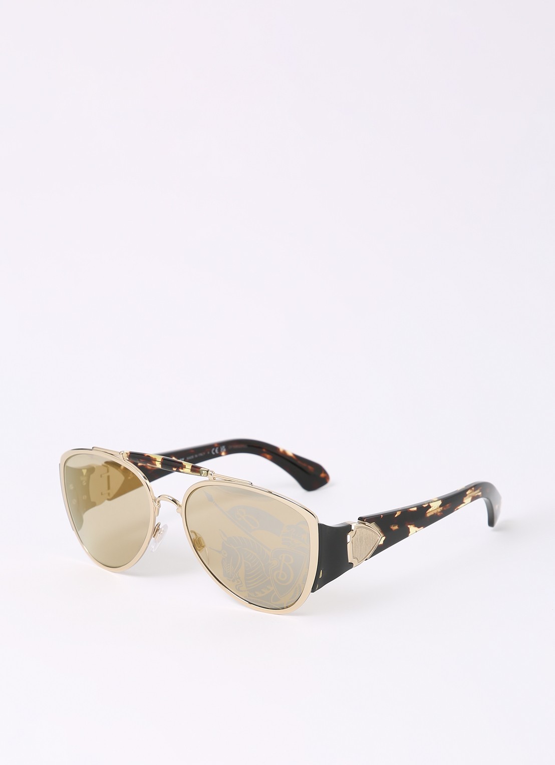 Burberry Piloten zonnebril BE3161   - voorkant goud