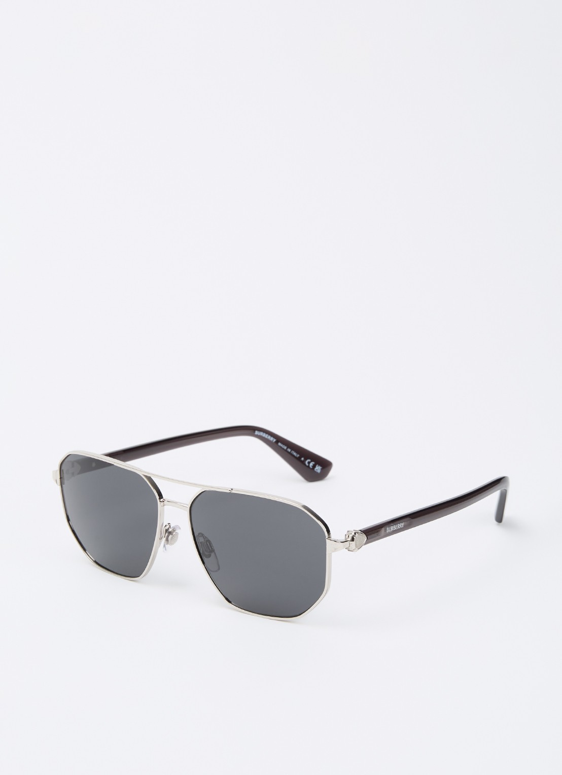 Burberry Piloten zonnebril BE3166 - voorkant zilver