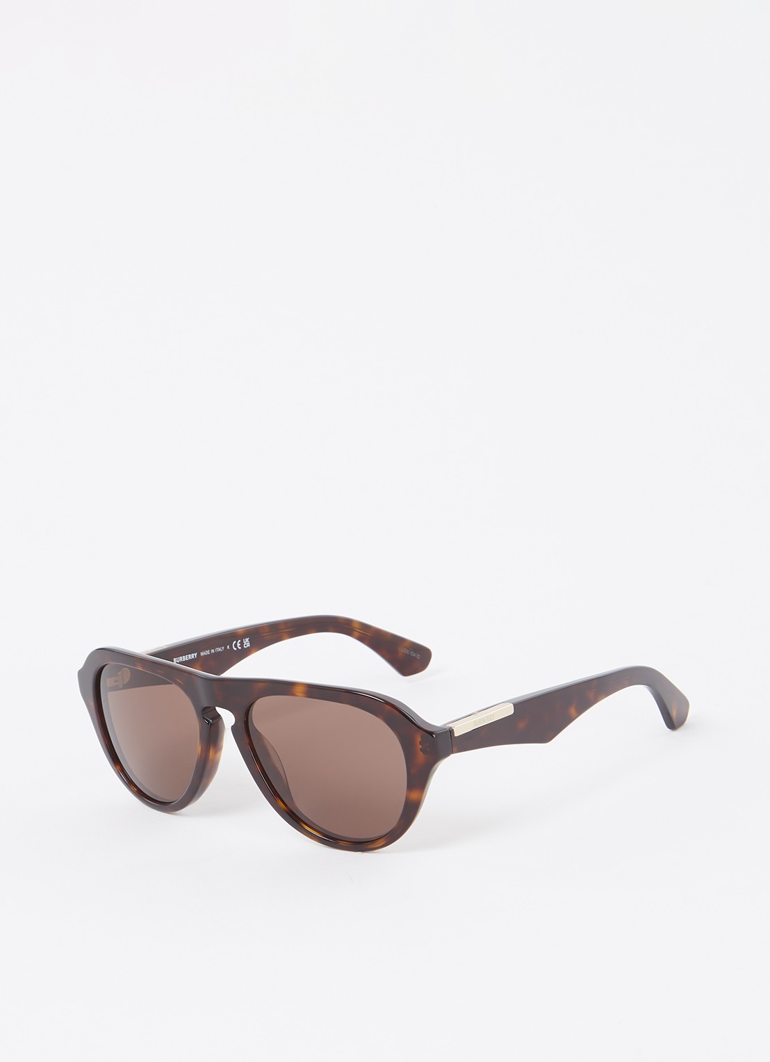 Burberry Piloten zonnebril BE4437U - voorkant 4 donkerbruin