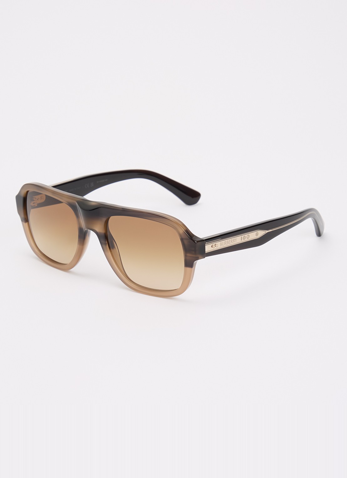 Burberry Piloten zonnebril BE4478 - voorkant 4 donkerbeige