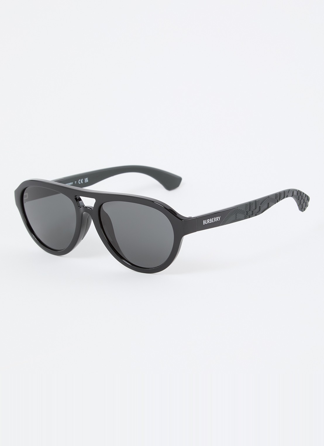 Burberry Piloten zonnebril JB4005U - voorkant 4 zwart