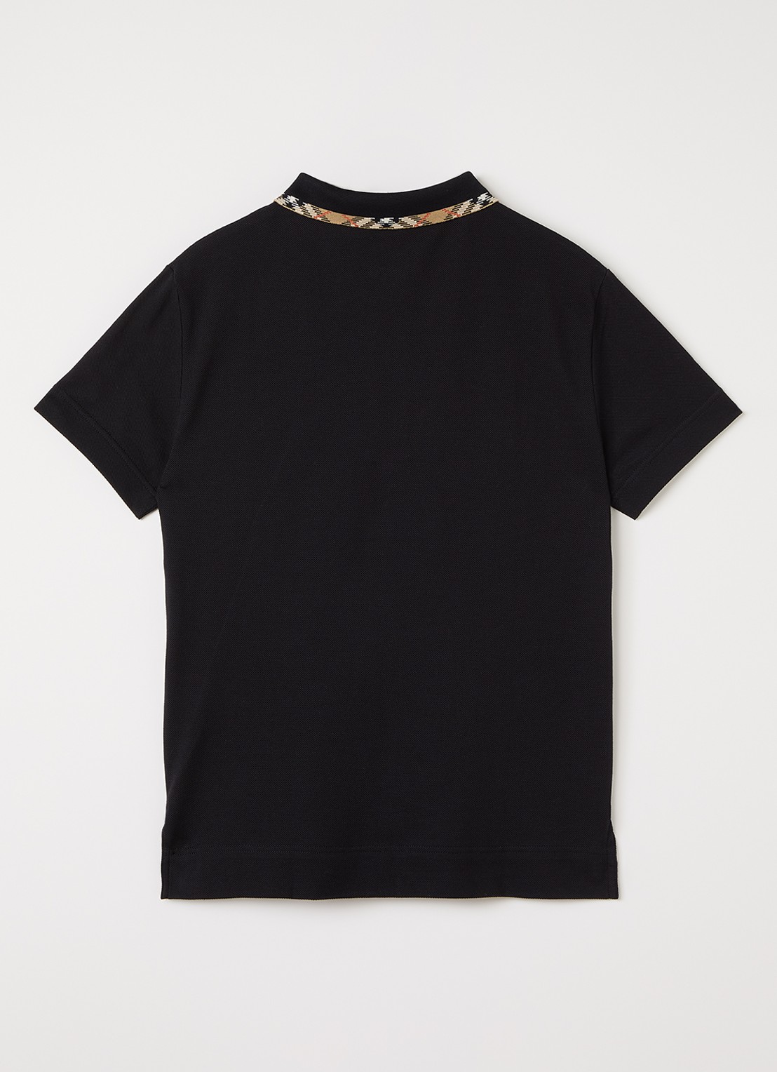 Burberry Polo met logo - voorkant 2 zwart