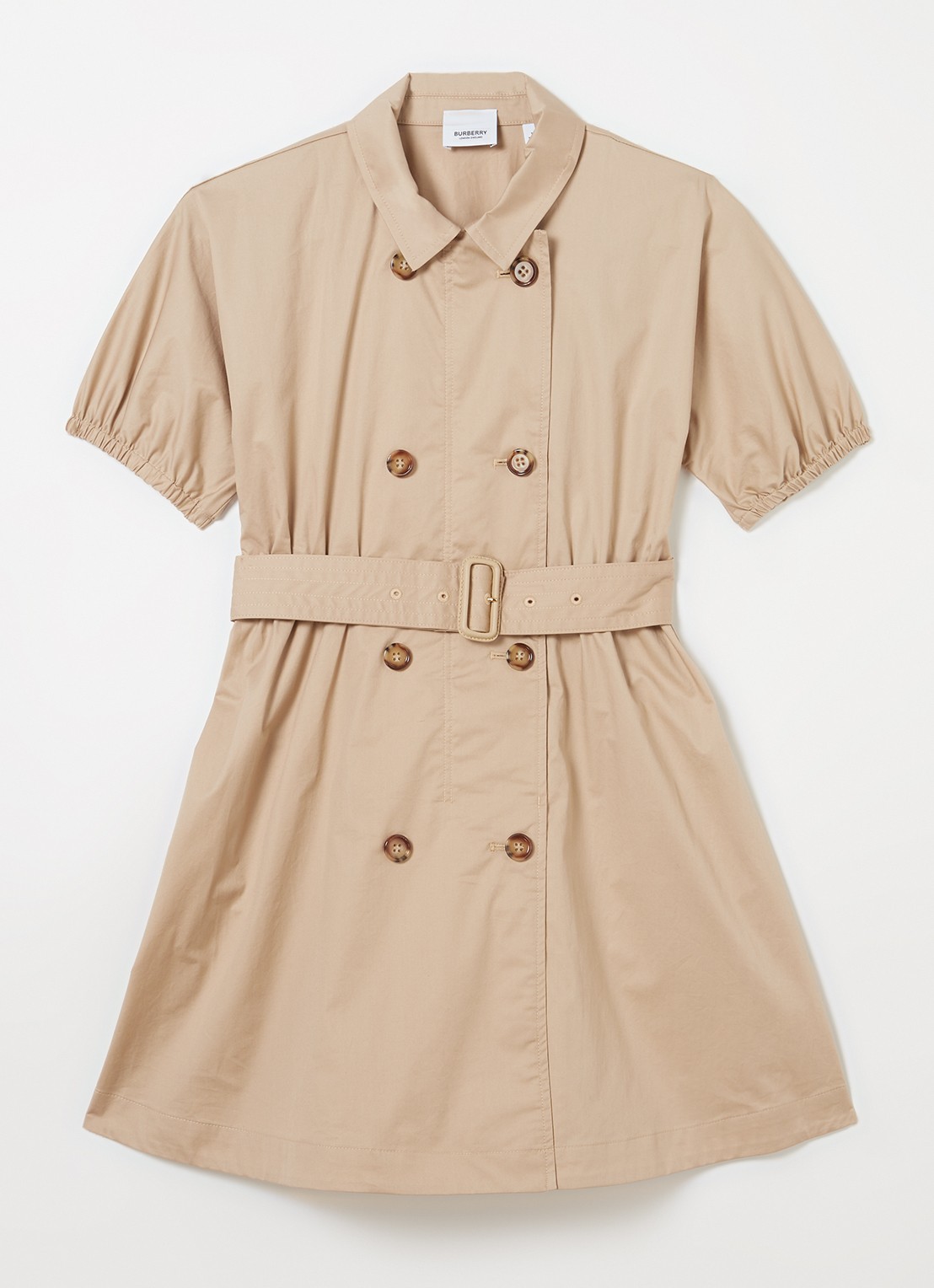 Burberry Regina blousejurk met ceintuur - voorkant 2 beige