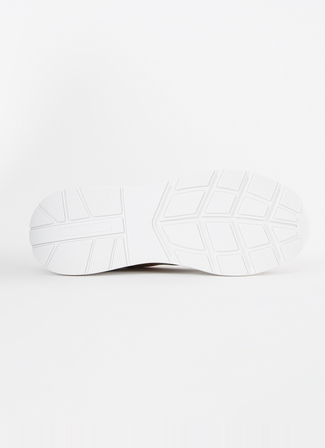 Burberry Regis sneaker met kalfsleren details - detail 6 beige