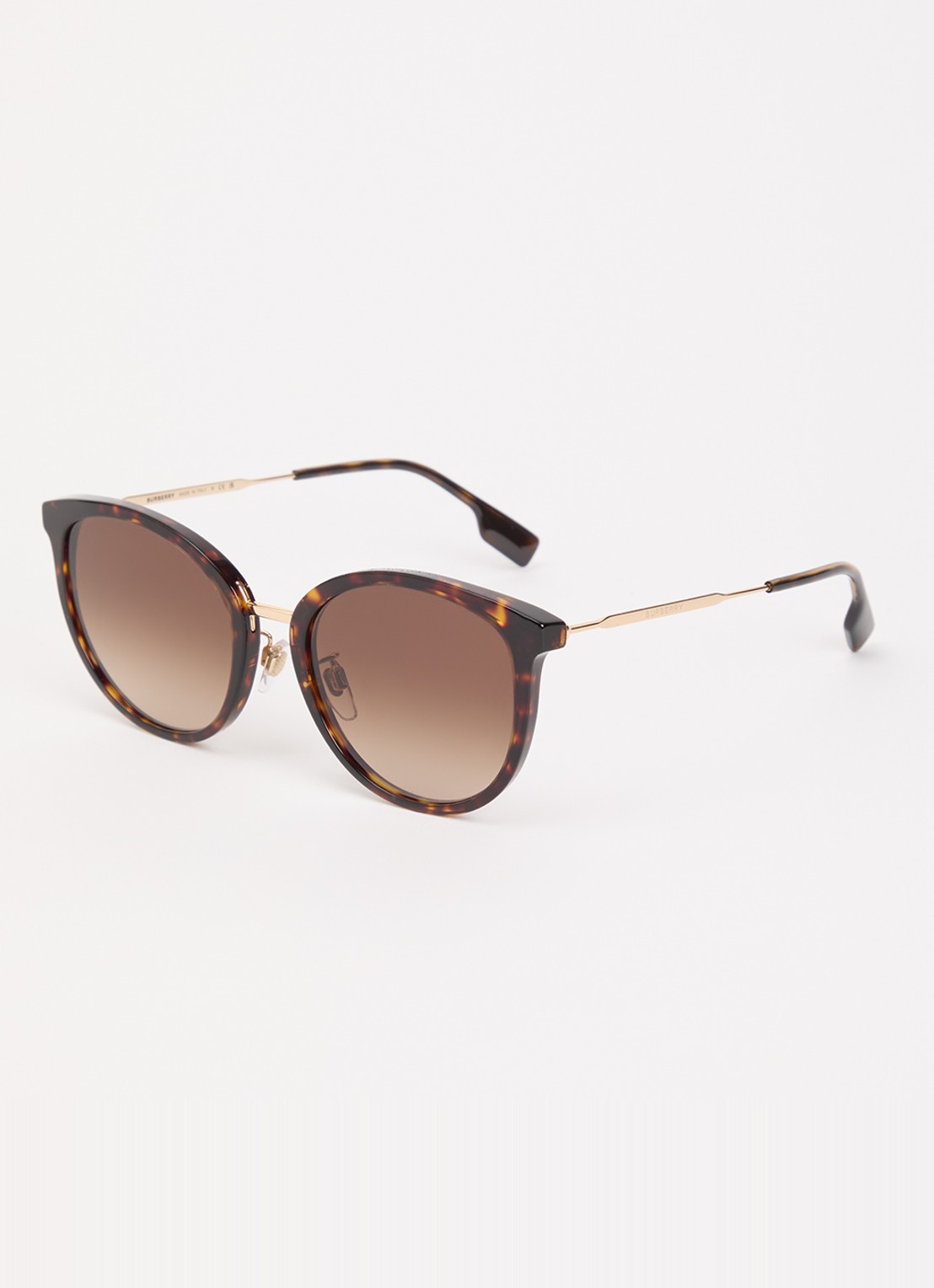 Burberry Retro zonnebril BE4289D - voorkant donkerbruin