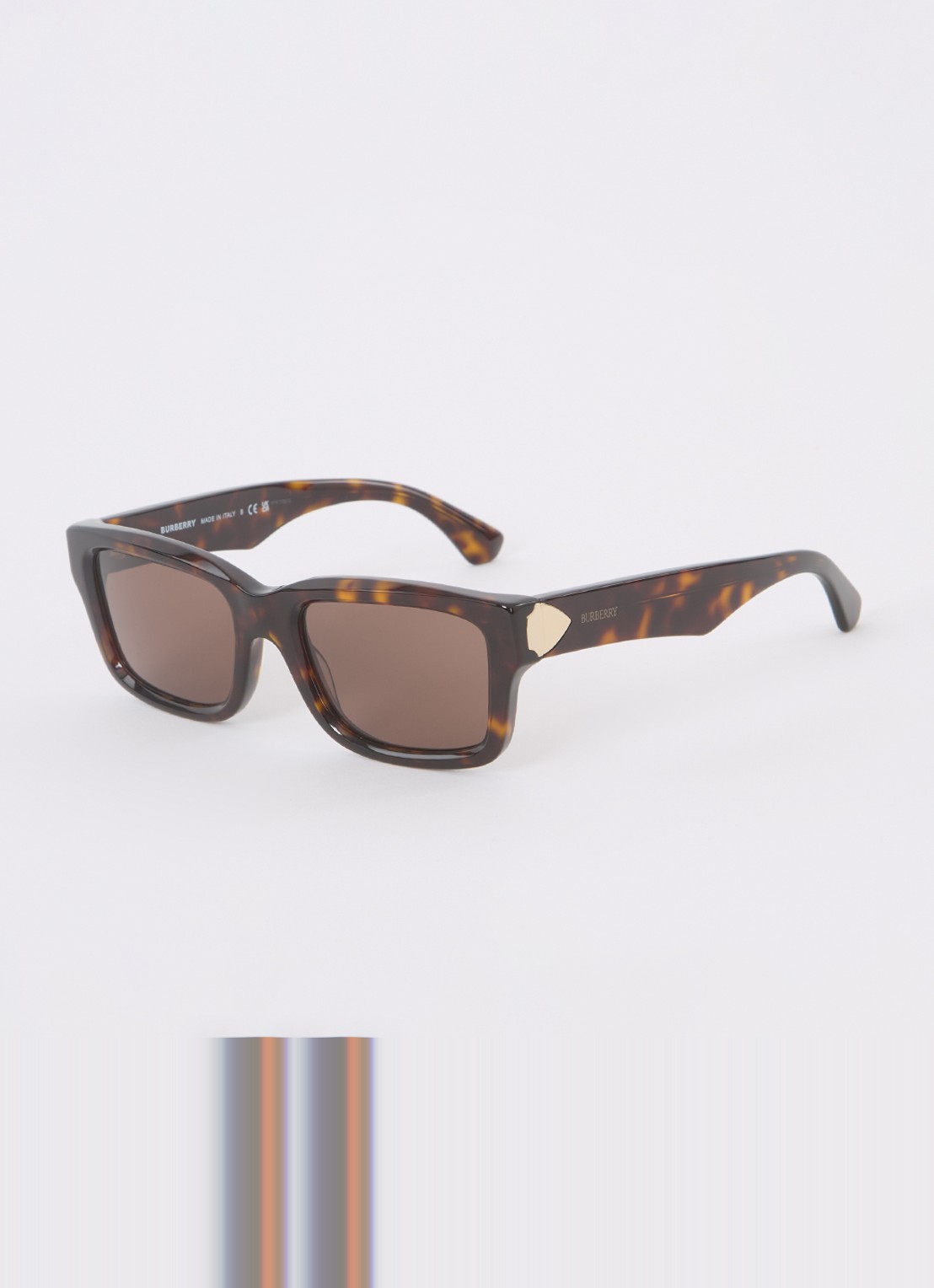 Burberry Retro zonnebril BE4443 - voorkant 4 donkerbruin