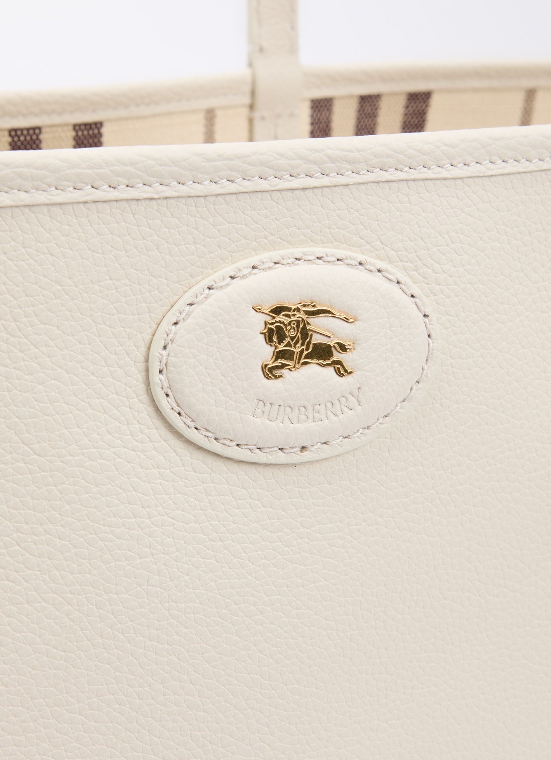 Burberry Reversible Bloomsbury Tote M schoudertas van kalfsleer - detail 4 beige