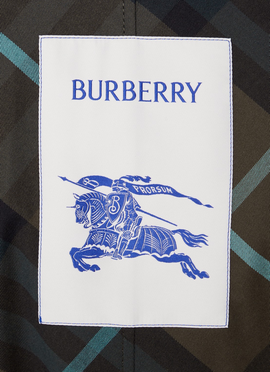 Burberry Reversible trenchcoat met steekzakken en ceintuur - detail 4 groen