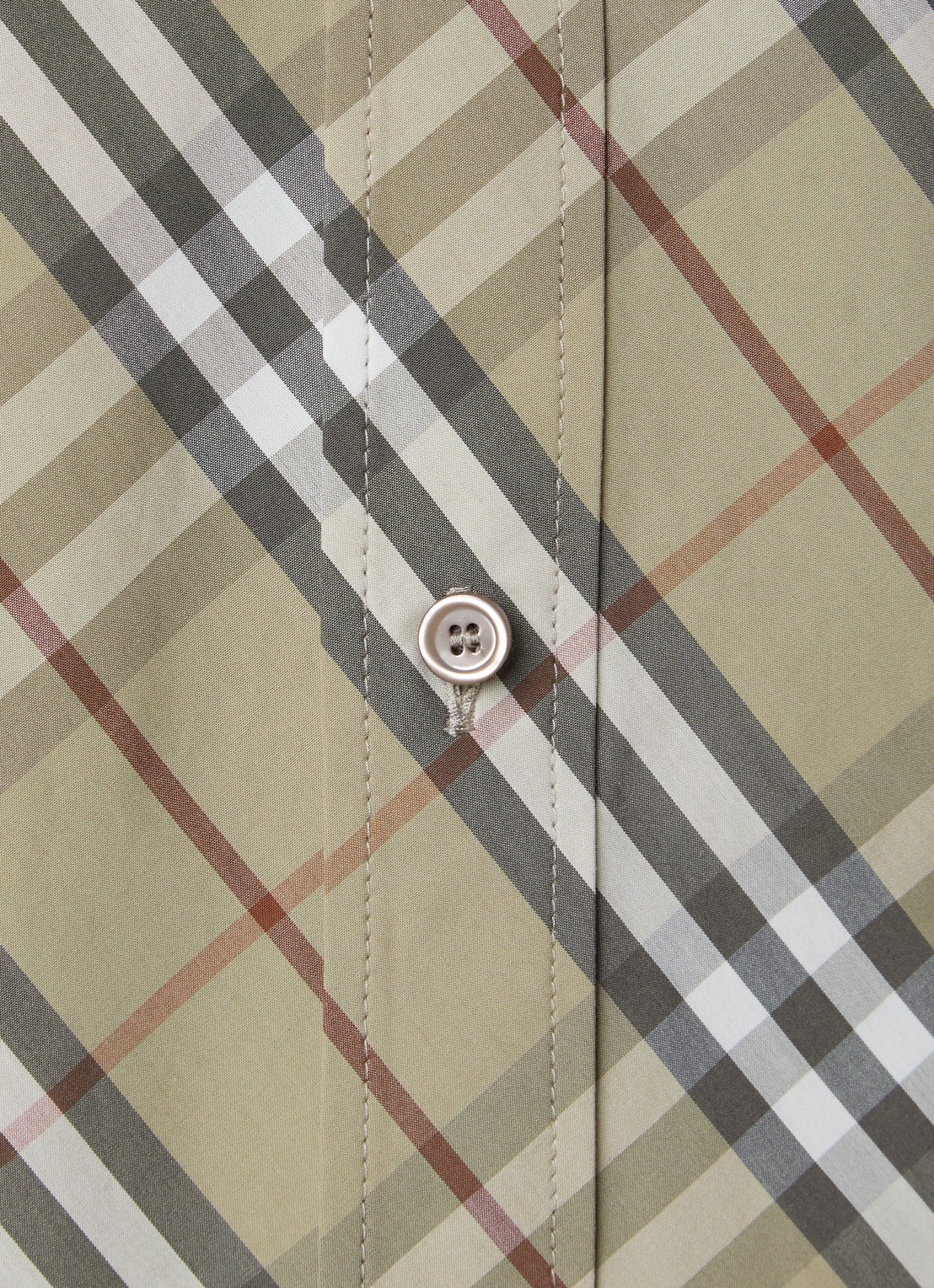 Burberry Robert regular fit overhemd met ruitdessin - detail 2 khaki