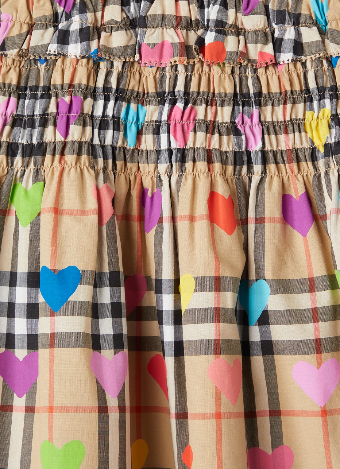 Burberry Rok met print  - detail beige