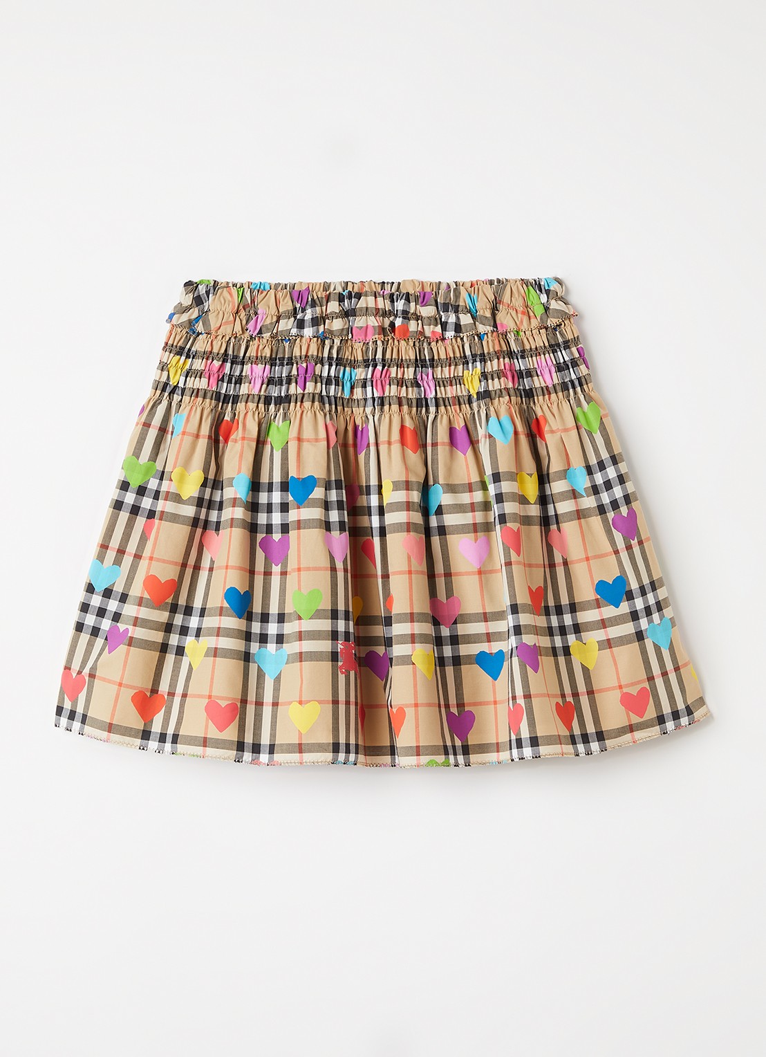 Burberry Rok met print  - voorkant 2 beige