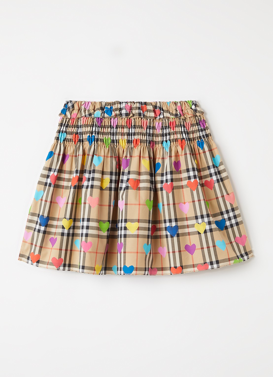 Burberry Rok met print  - voorkant 3 beige