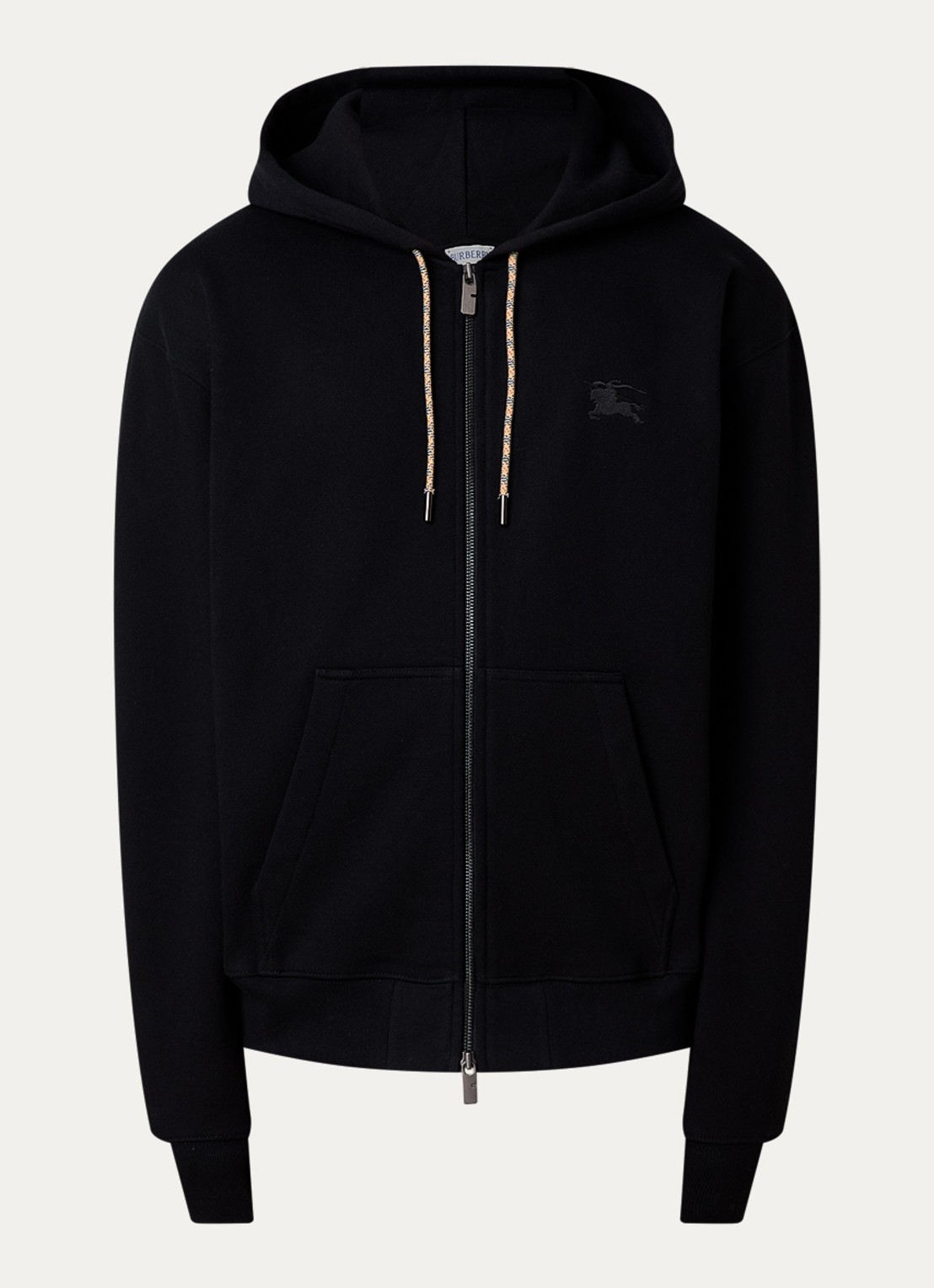 Burberry Rory sweatvest met capuchon en steekzakken - voorkant 4 zwart