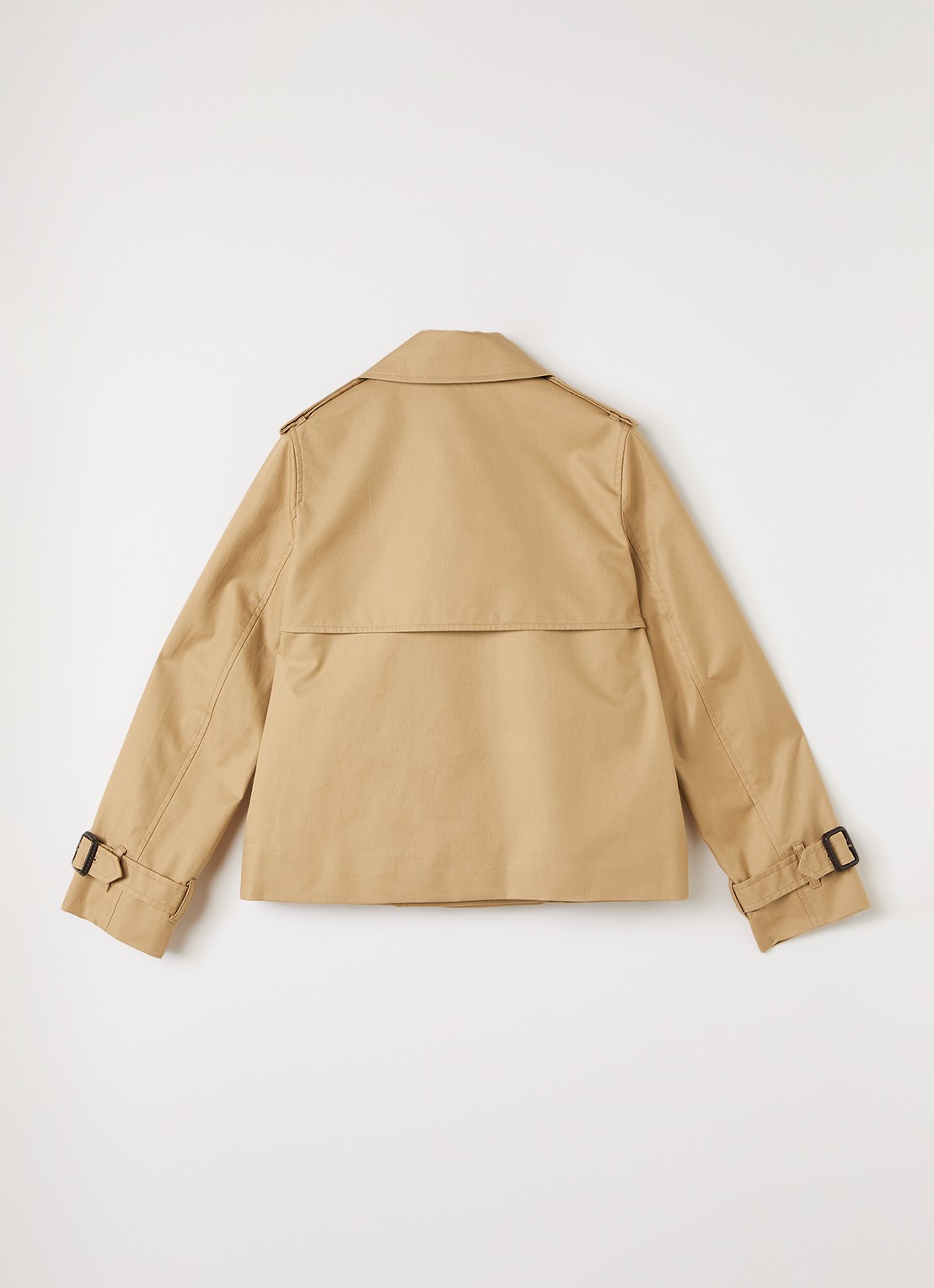 Burberry Rosie trenchcoat met strikceintuur - achterkant zand