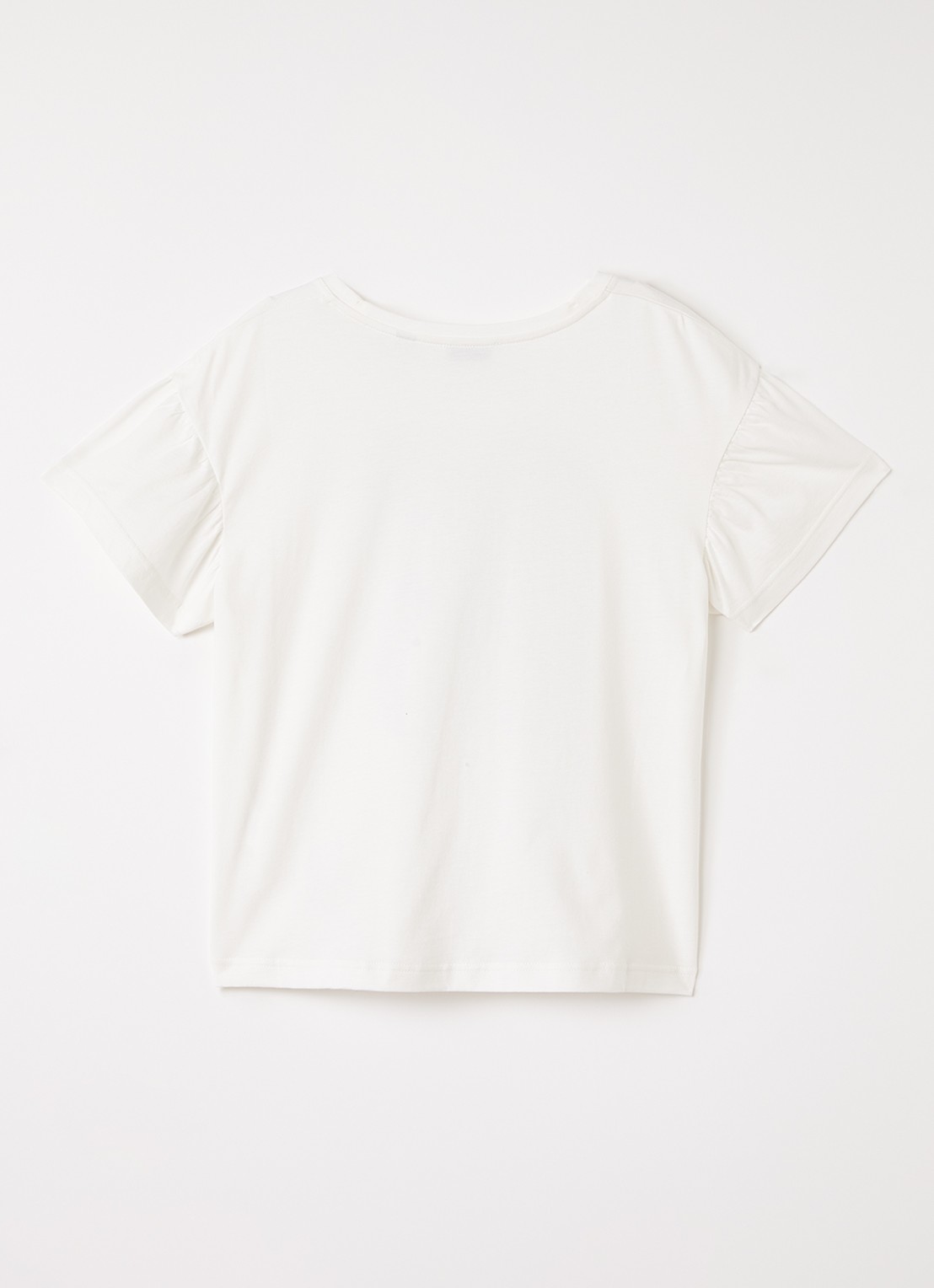 Burberry Roxy T-shirt met ruitdessin - voorkant 2 gebroken wit